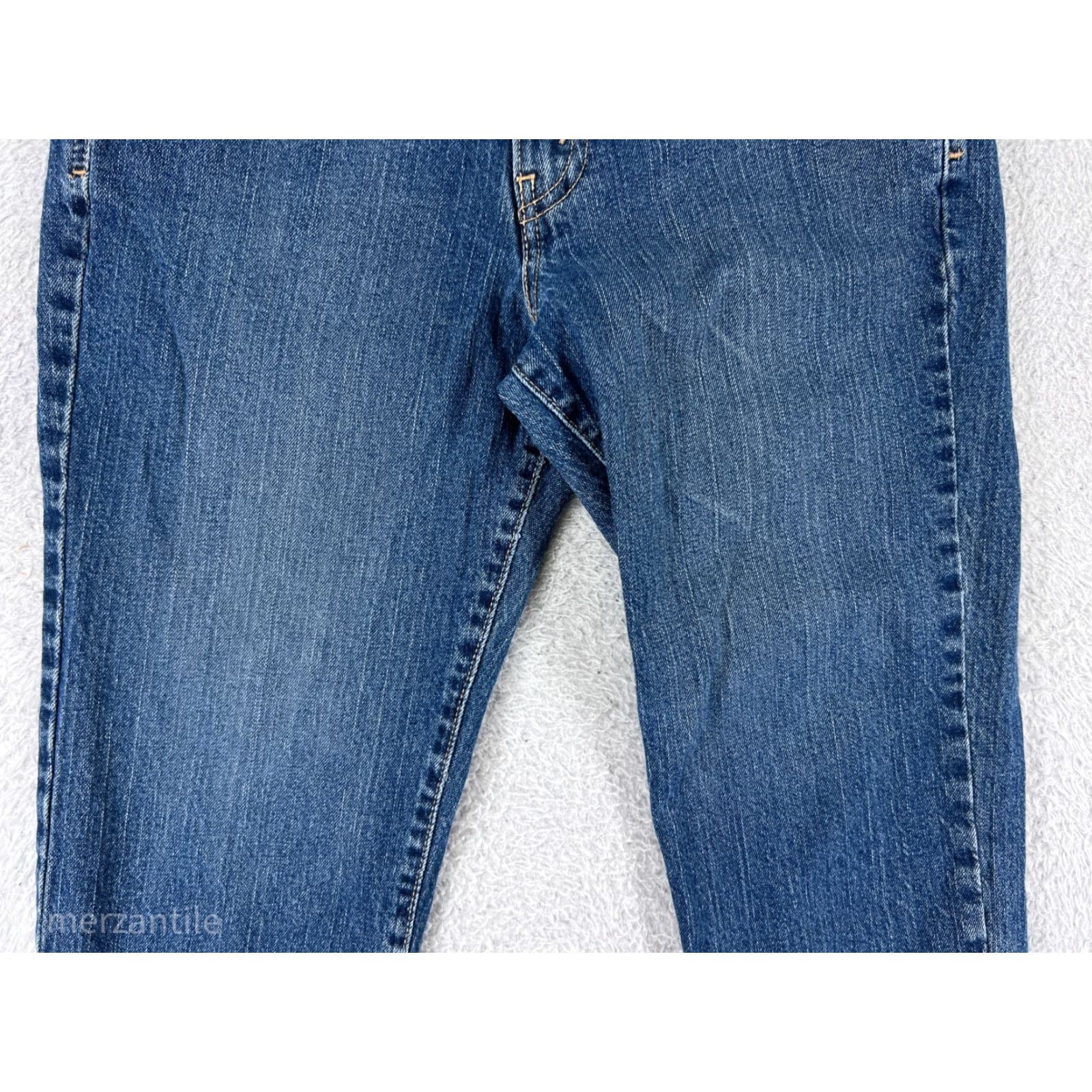 Levi's Levis Jeans Women 8 Blue Denim 515 Bootcut Mid Rise 29x27 Cotton Blend Zip Pockets Distressed Stretch Regular 5-Pocket Design Womens Jeans Size 30" / US 8 / IT 44 - 5 Thumbnail
