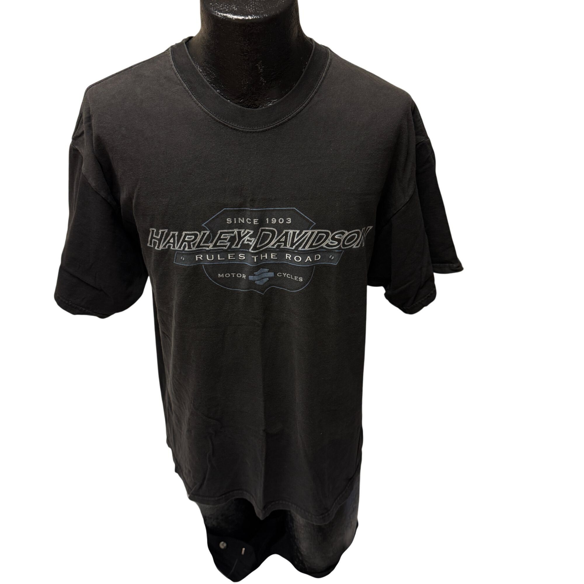 Harley Davidson Harley Davidson MOTOWN Taylor MI Motorcycle Biker T Shirt Size US XL / EU 56 / 4 - 2 Thumbnail