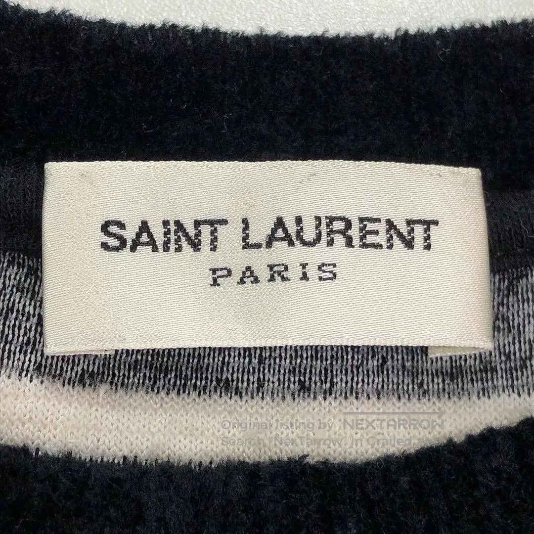 Saint Laurent Paris Saint Laurent Striped Knit Long-Sleeve Top. Size S / US 4 / IT 40 - 5 Thumbnail