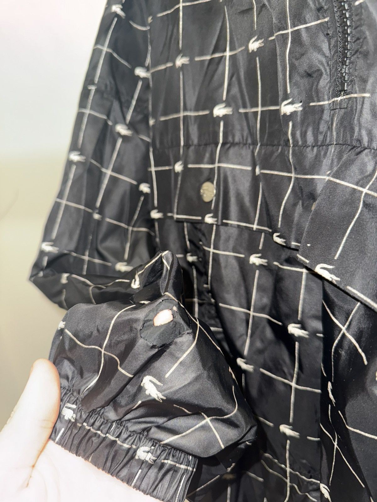 Lacoste × Supreme Supreme LACOSTE Reflective Grid Nylon Anorak Size US M / EU 48-50 / 2 - 6 Thumbnail