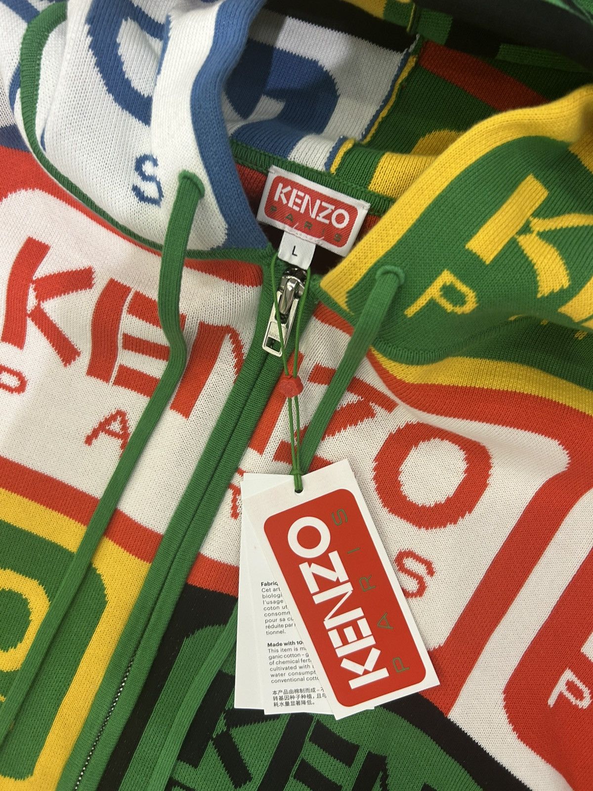 Kenzo Kenzo Label Knit Sweatshirt Size US L / EU 52-54 / 3 - 4 Thumbnail