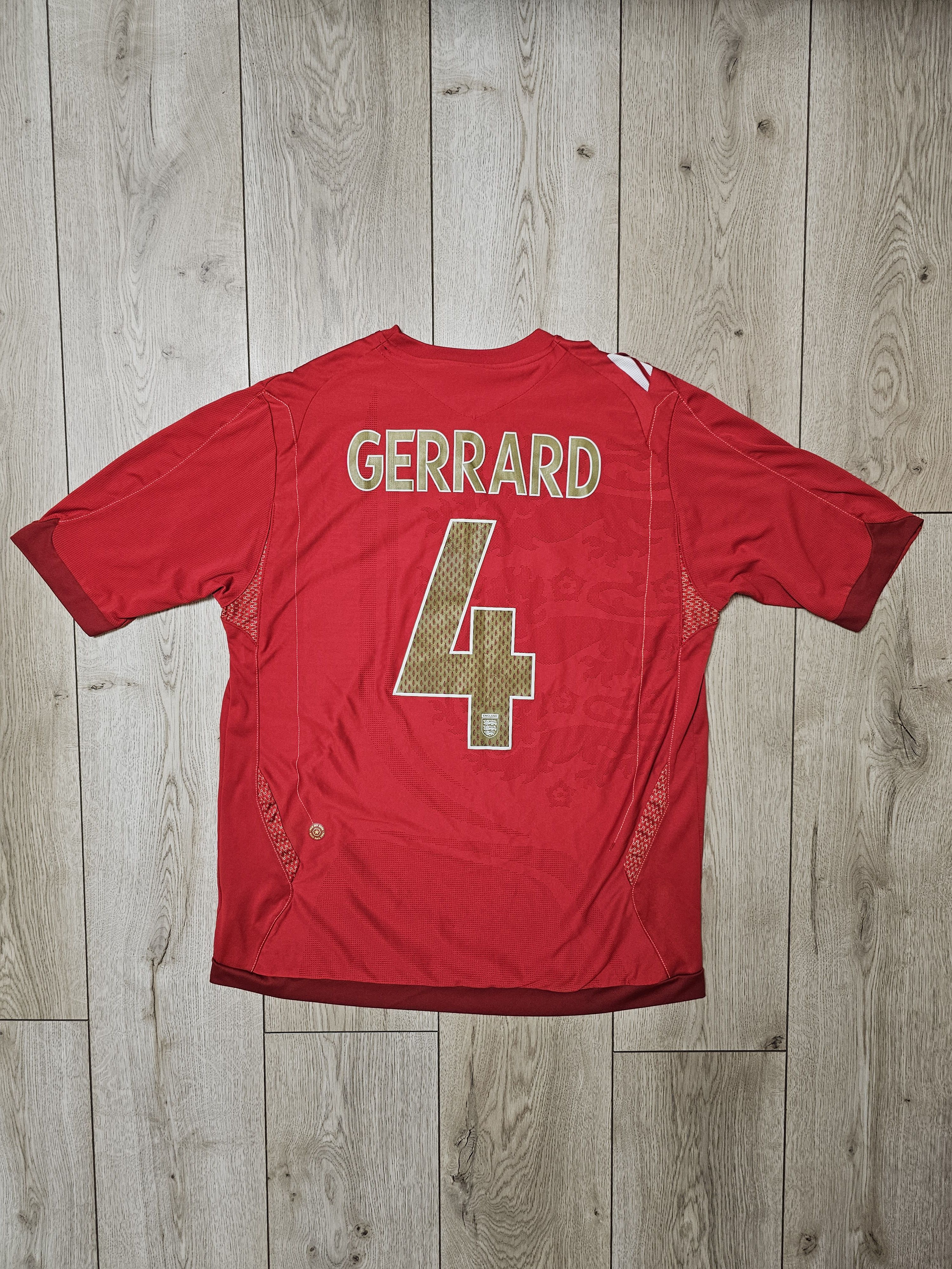 Umbro ENGLAND 2006 2008 AWAY GERRARD FOOTBALL SHIRT SOCCER JERSEY Size US L / EU 52-54 / 3 - 1 Thumbnail