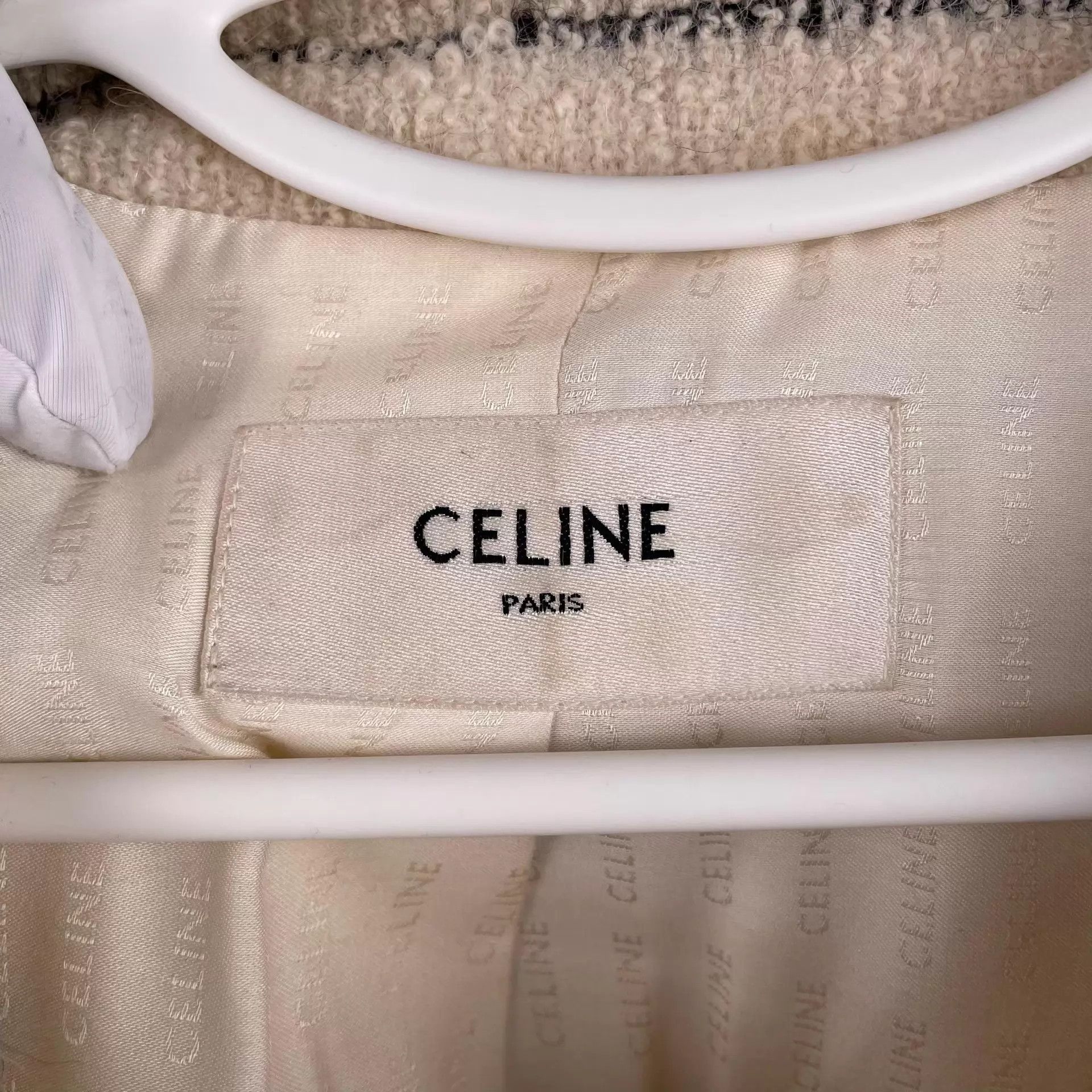 Celine Celine Cream Striped Gold Buttons Short Jacket 36 Size XS / US 0-2 / IT 36-38 - 4 Thumbnail