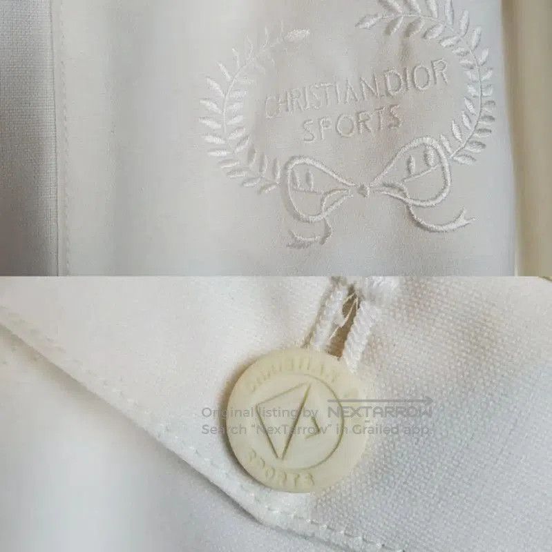 Dior Dior Women's Cream Wool Blend Embroidered Pants . Size 24" / US 00 / IT 34 - 5 Thumbnail