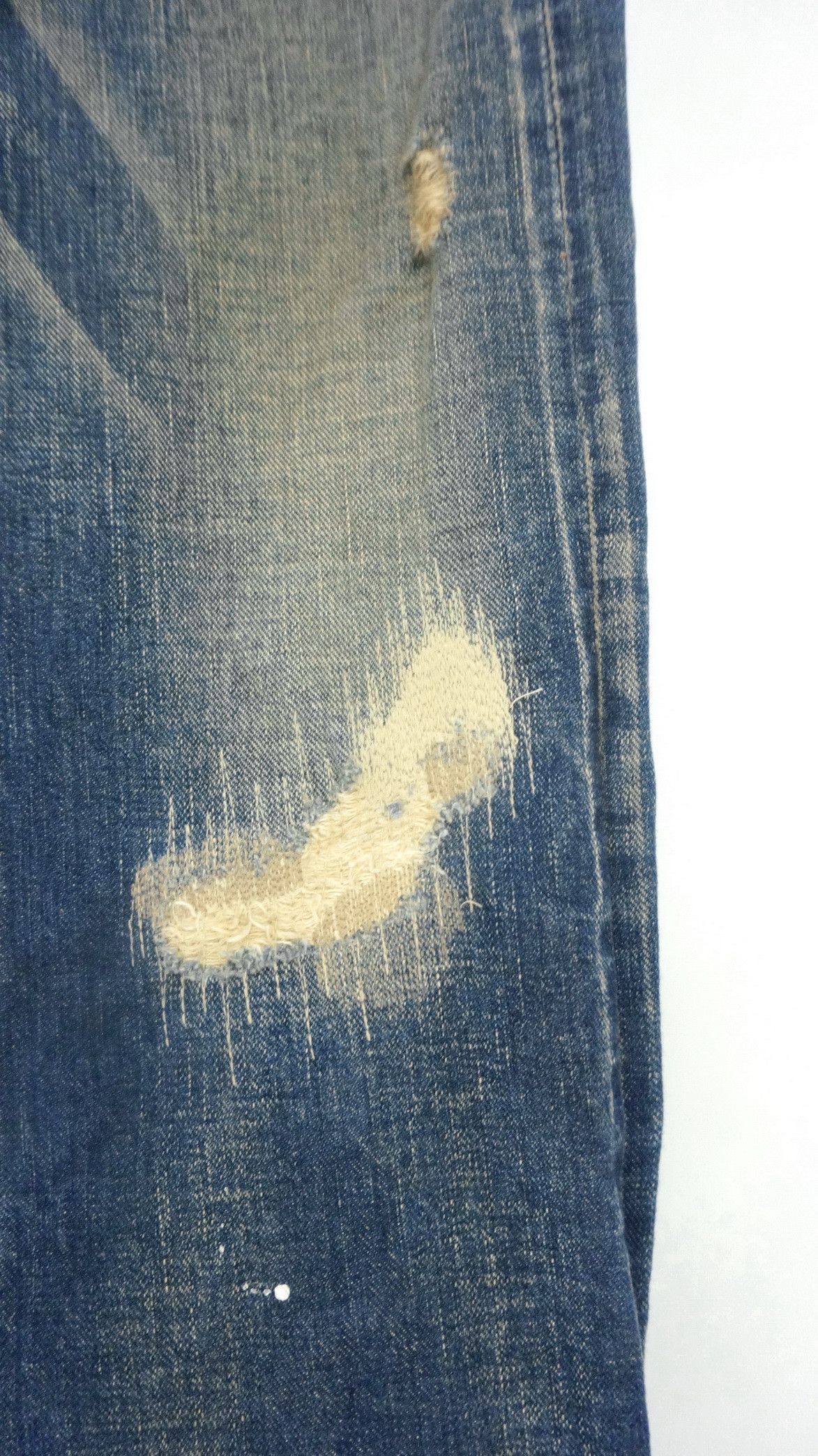 If Six Was Nine 🔴JOHN BULL🔴 Mudwash Distressed Selvedge Vintage Jeans Size US 30 / EU 46 - 6 Thumbnail