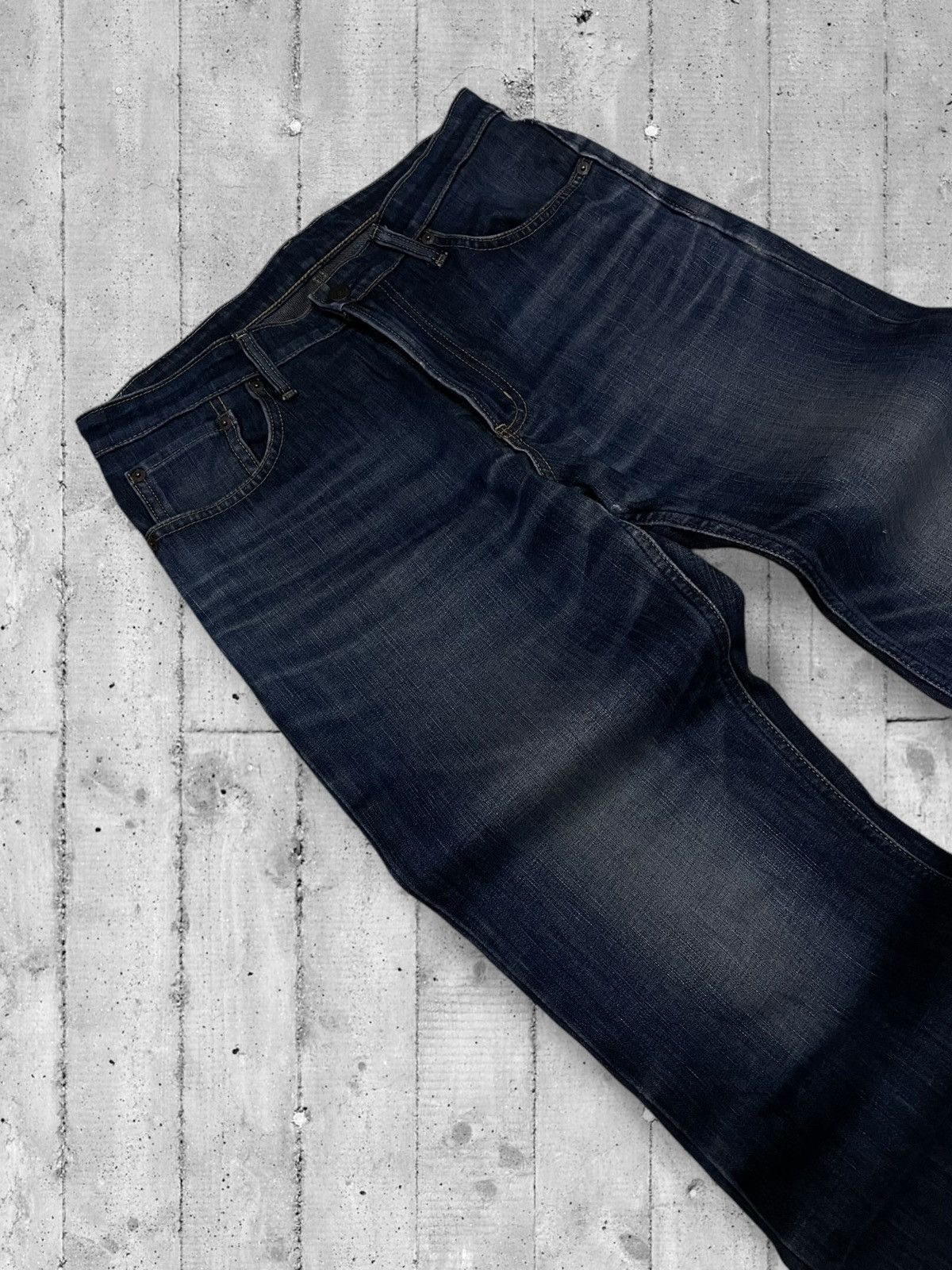 Vintage 1990s Japan Designer Edwin 403 Blue Denim Streetwear