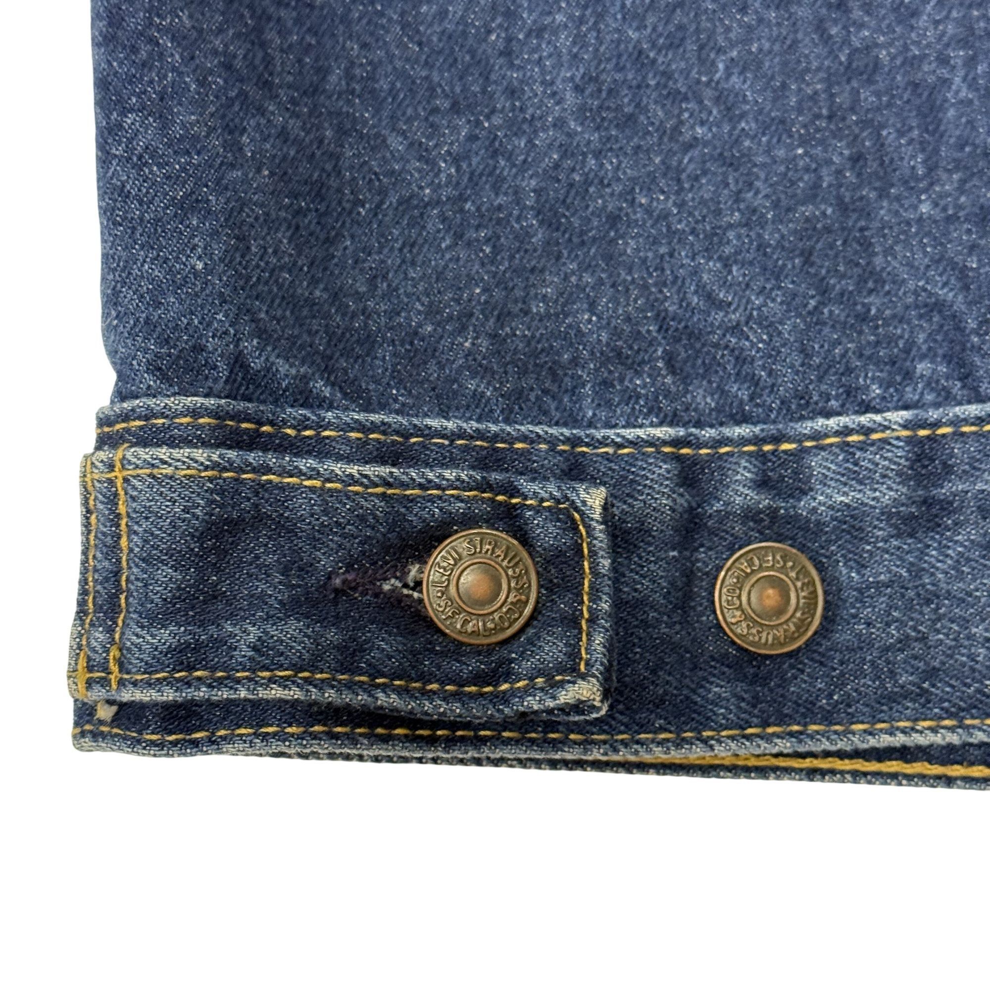 Levi's Vtg Levis INDIGO Blue Jean Jacket ROCKER Denim Vest Size S / US 4 / IT 40 - 7 Thumbnail