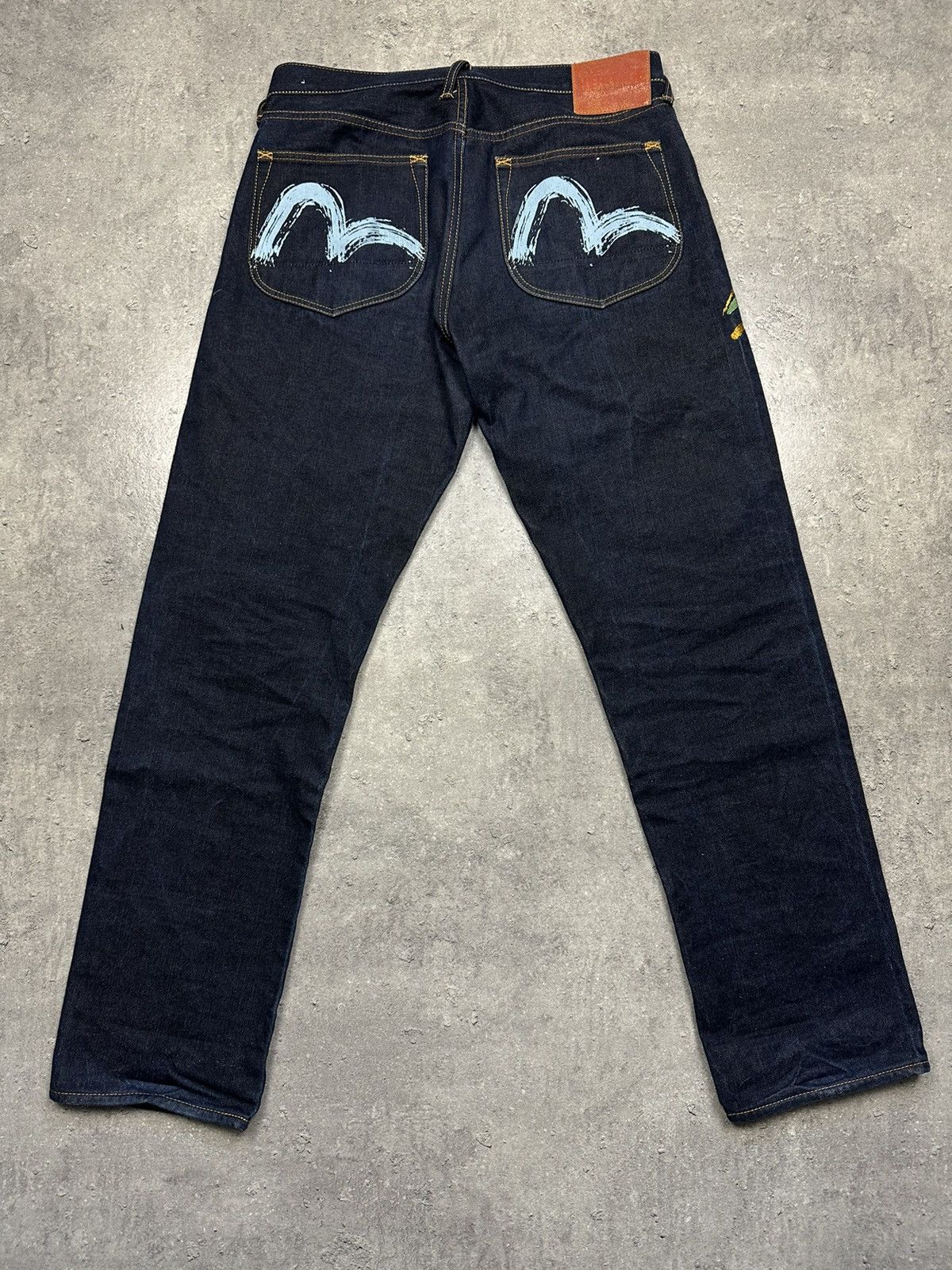 Evisu × Vintage Evisu blue navy half myde umi yama hawai vulcan Size US 36 / EU 52 - 12 Thumbnail