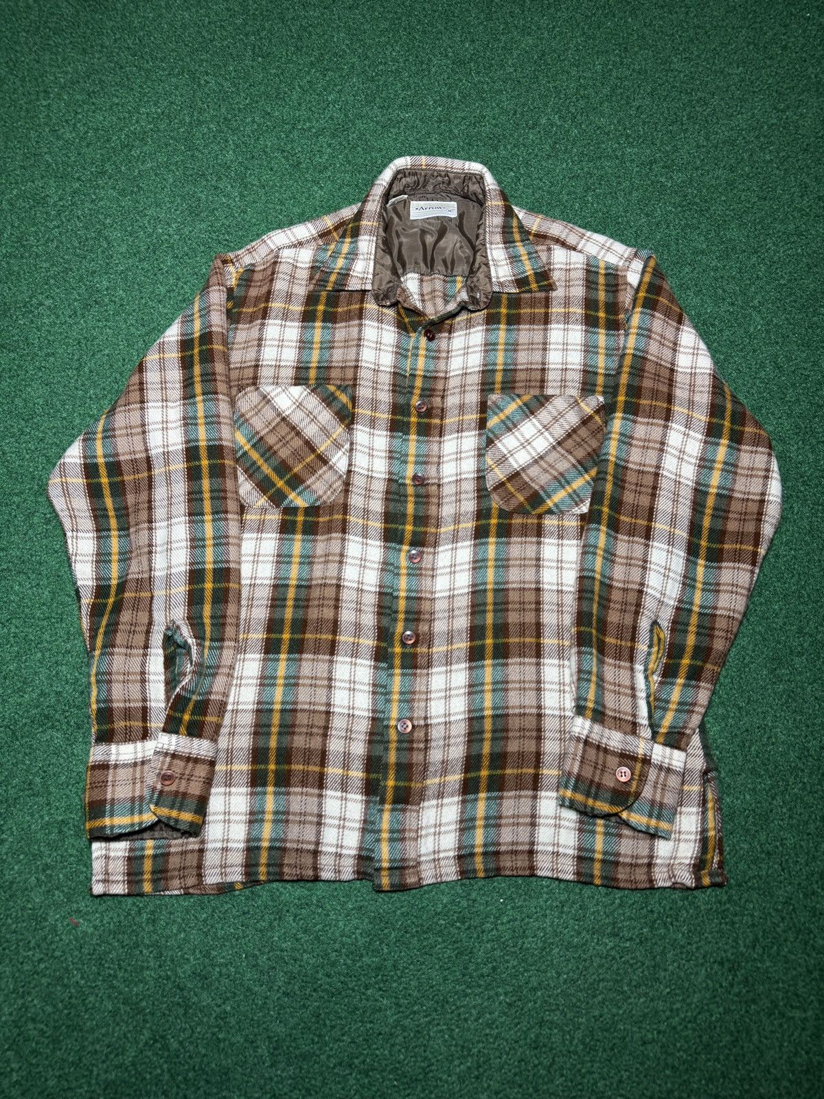 Vintage Vintage Plaid 80s Flannel Virgin Acrylic Super Soft M Shirt Size US M / EU 48-50 / 2 - 1 Thumbnail