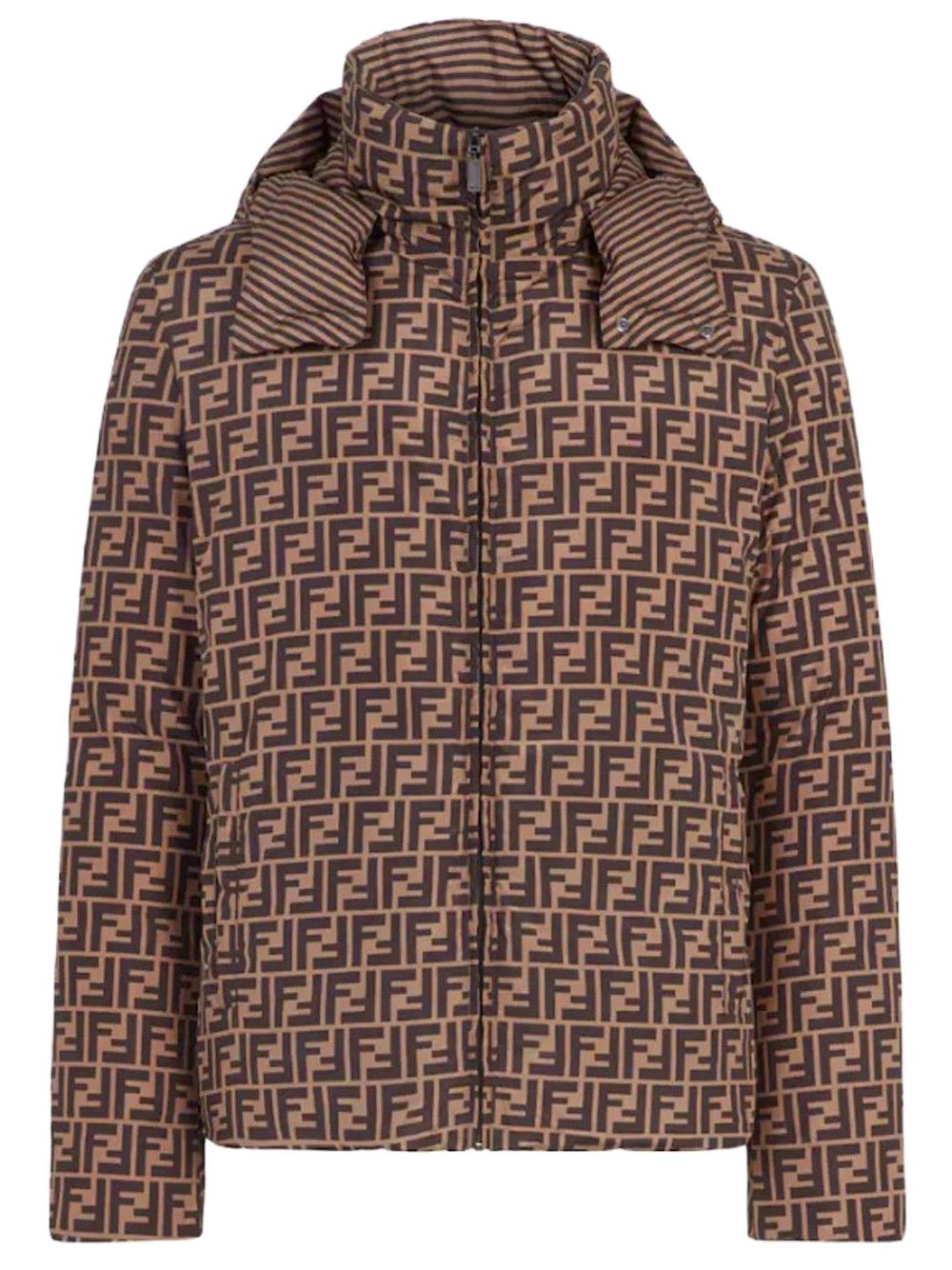 Fendi o1s1wg110126 Puffer Jacket in Brown Size US L / EU 52-54 / 3 - 1 Preview