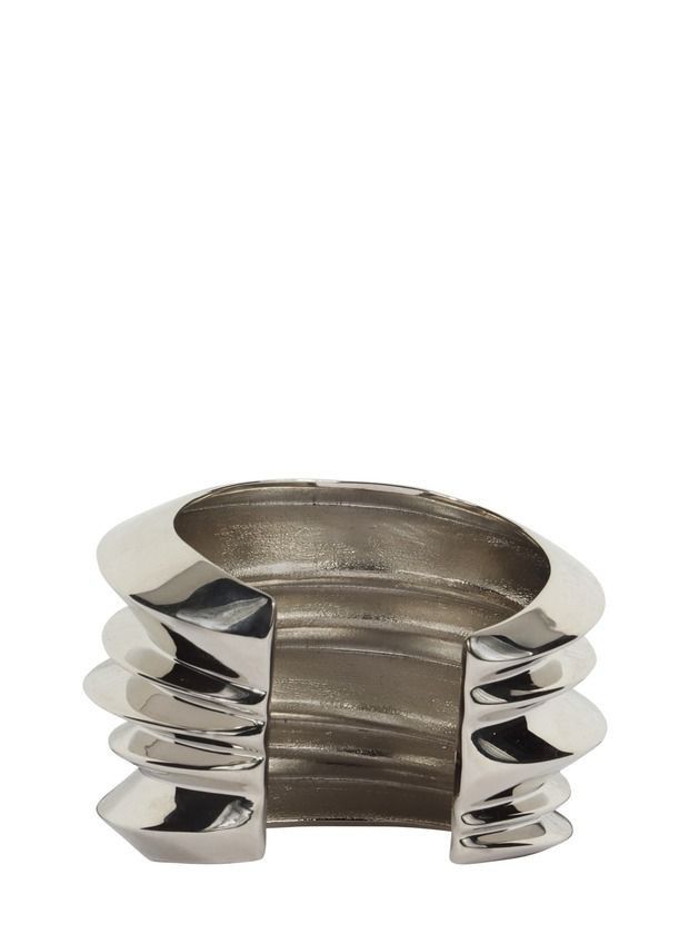 Saint Laurent Paris o1bcso1str0226 Size: M/Stacked Cuff in Silver Size ONE SIZE - 4 Thumbnail