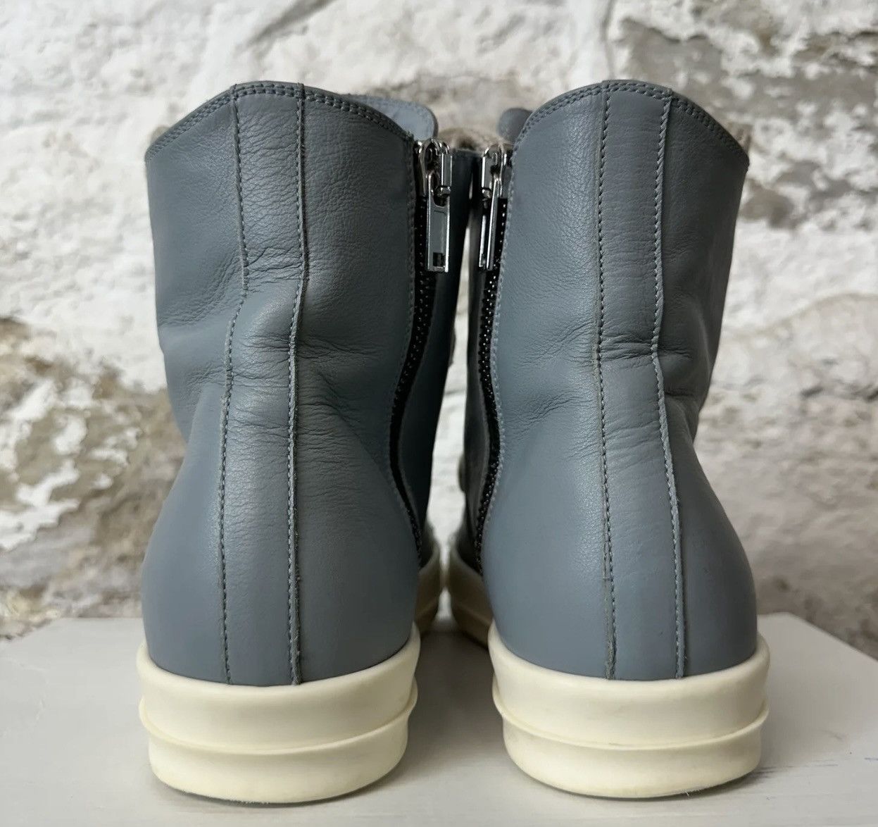 Rick Owens Rick Owens Jumbo lace High Dusty Blue Milk Size US 7 / EU 40 - 5 Thumbnail