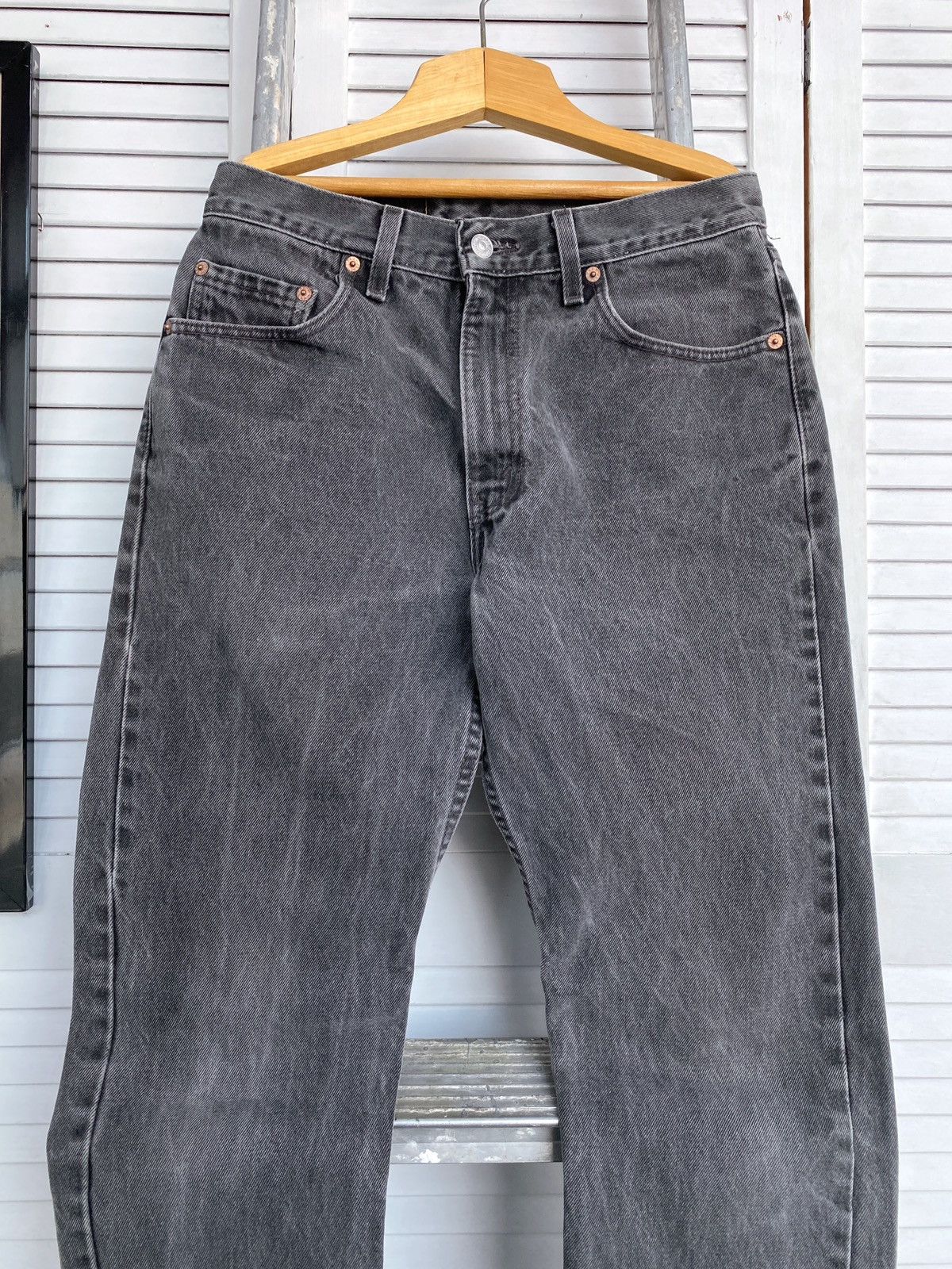 Levi's × Vintage Vintage Levi’s 504 Grey Graphite Wash Denim Jeans Pants USA Size US 30 / EU 46 - 3 Thumbnail
