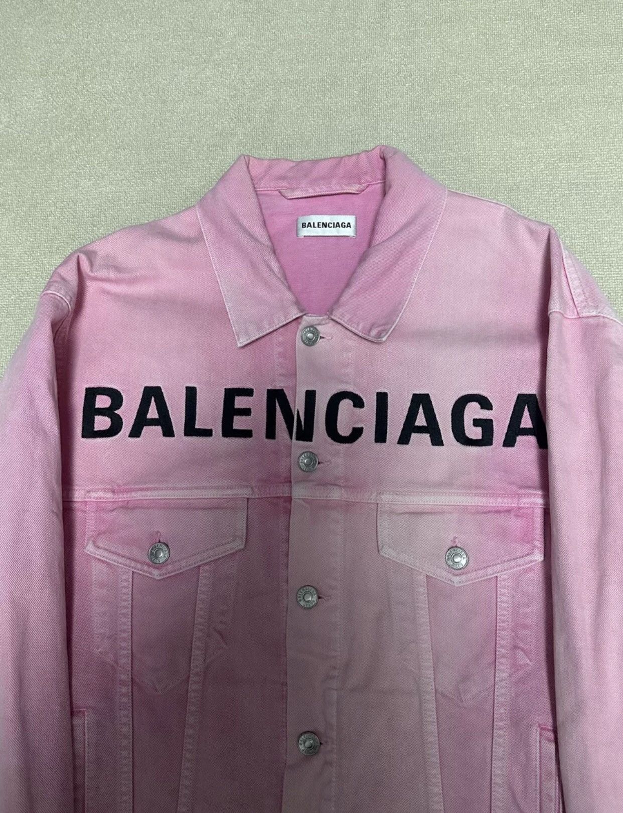 Balenciaga Balenciaga Valentines Wash logo Denim Jacket 2412- Size US S / EU 44-46 / 1 - 3 Thumbnail