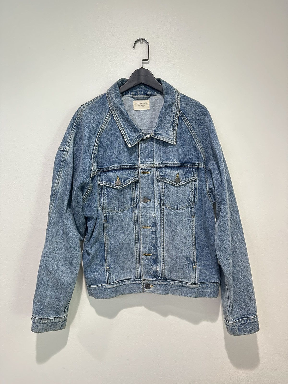 Fear of god fourth collection denim jacket store