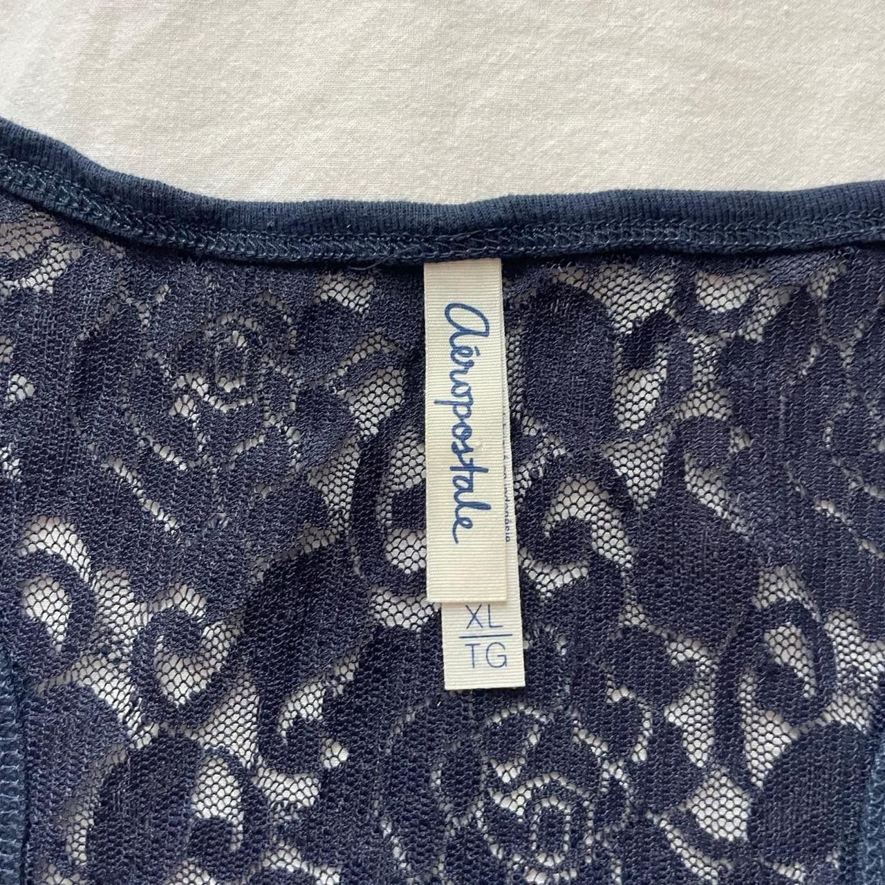 Aeropostale Aeropostale Navy Blue Lacy Tank Size XL Size XL / US 12-14 / IT 48-50 - 5 Thumbnail