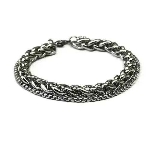Other Hip-hop Thick Stainless Steel Bracelet Size ONE SIZE - 2 Thumbnail