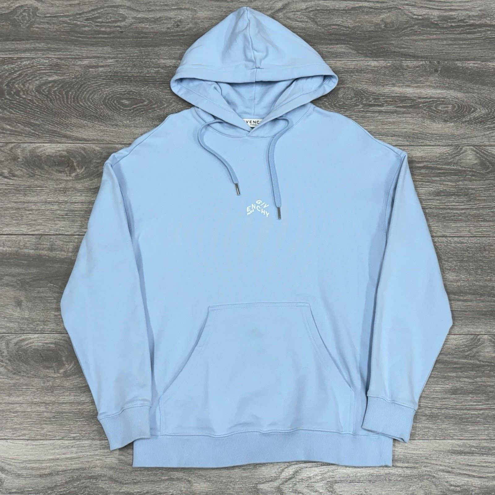 Givenchy Givenchy Refracted Embroidered Hoodie ' Baby Blue ' | CLEAN! Size US S / EU 44-46 / 1 - 1 Thumbnail
