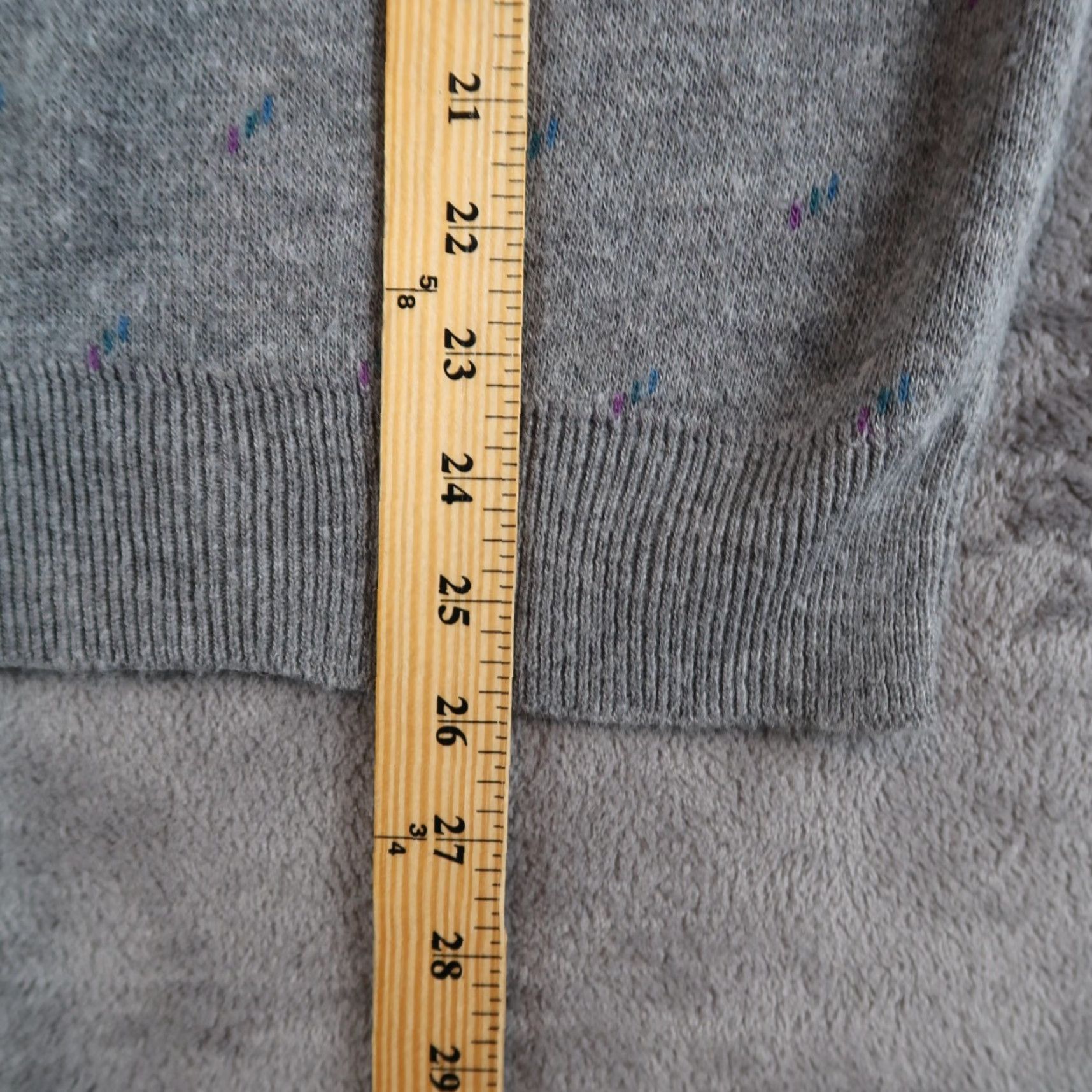 Vintage VINTAGE Robert Bruce Sweater Vest Men's L Gray Floral Knit V-Neck Sleeveless Pattern Pullover USA Brand Size US L / EU 52-54 / 3 - 6 Thumbnail