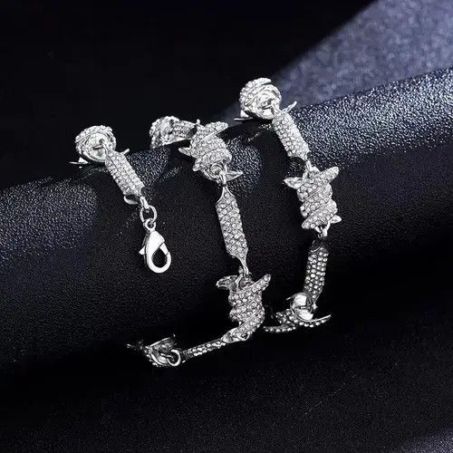Other 18" 18mm Barbed Wire Thorn Link Chain Choker Necklace🔥🔥🔥 Size ONE SIZE - 3 Thumbnail