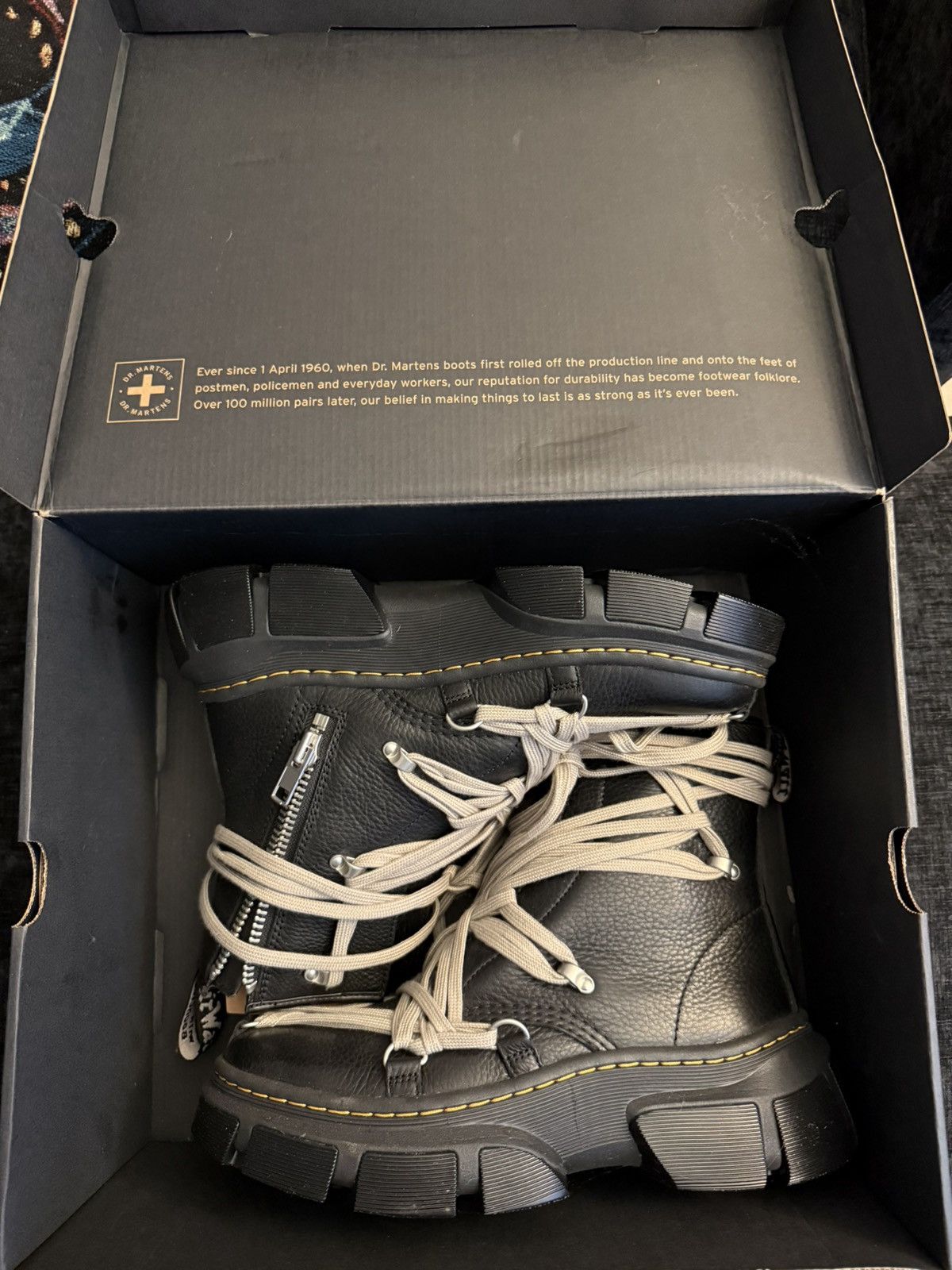 Dr. Martens × Rick Owens Dr marten rick boot Size US 10 / EU 43 - 1 Thumbnail