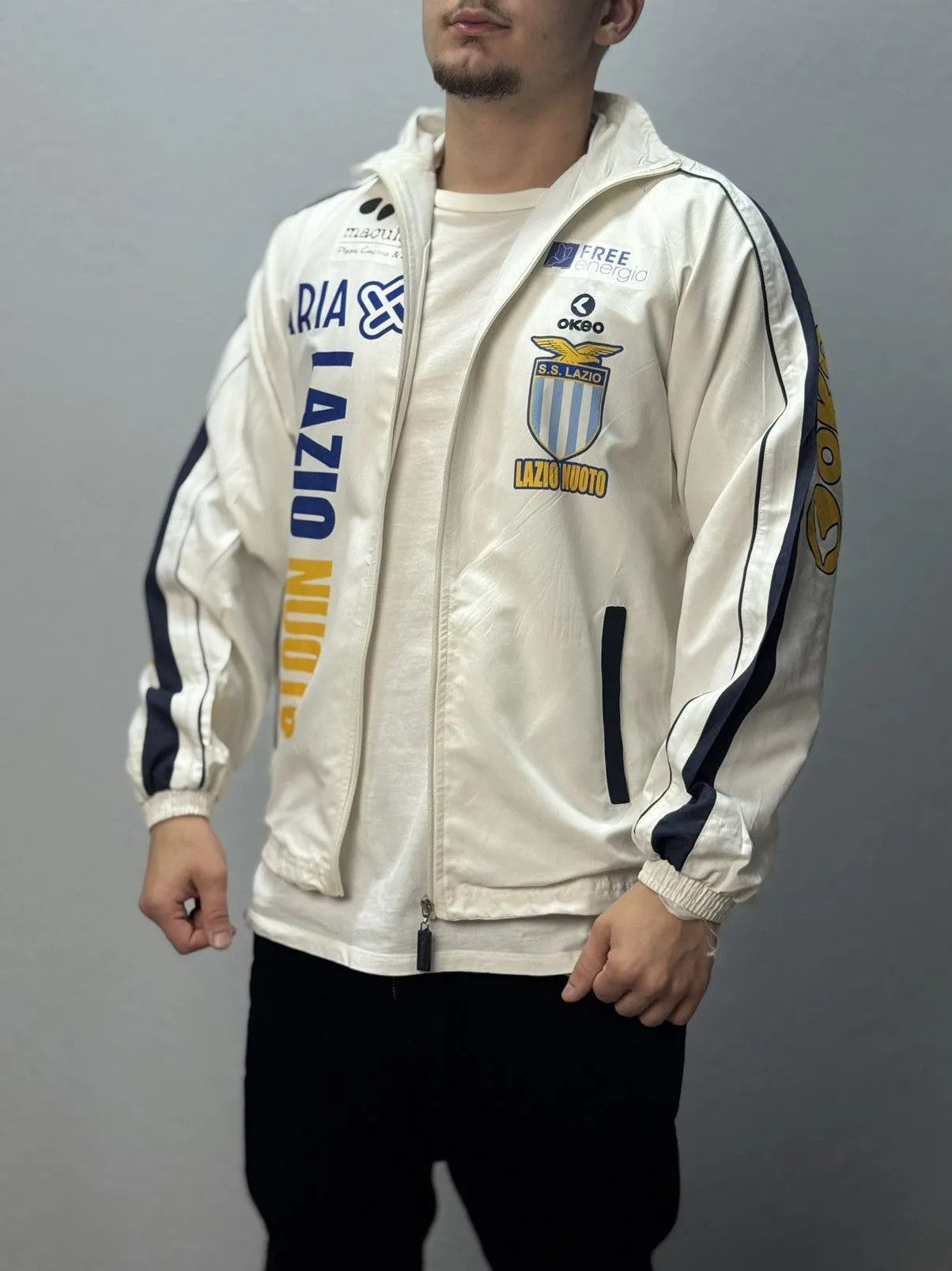 Other Vintage Jersey Lazio Zip Jacket Italy Milan Roma Lukaku Y2K Size US L / EU 52-54 / 3 - 2 Thumbnail