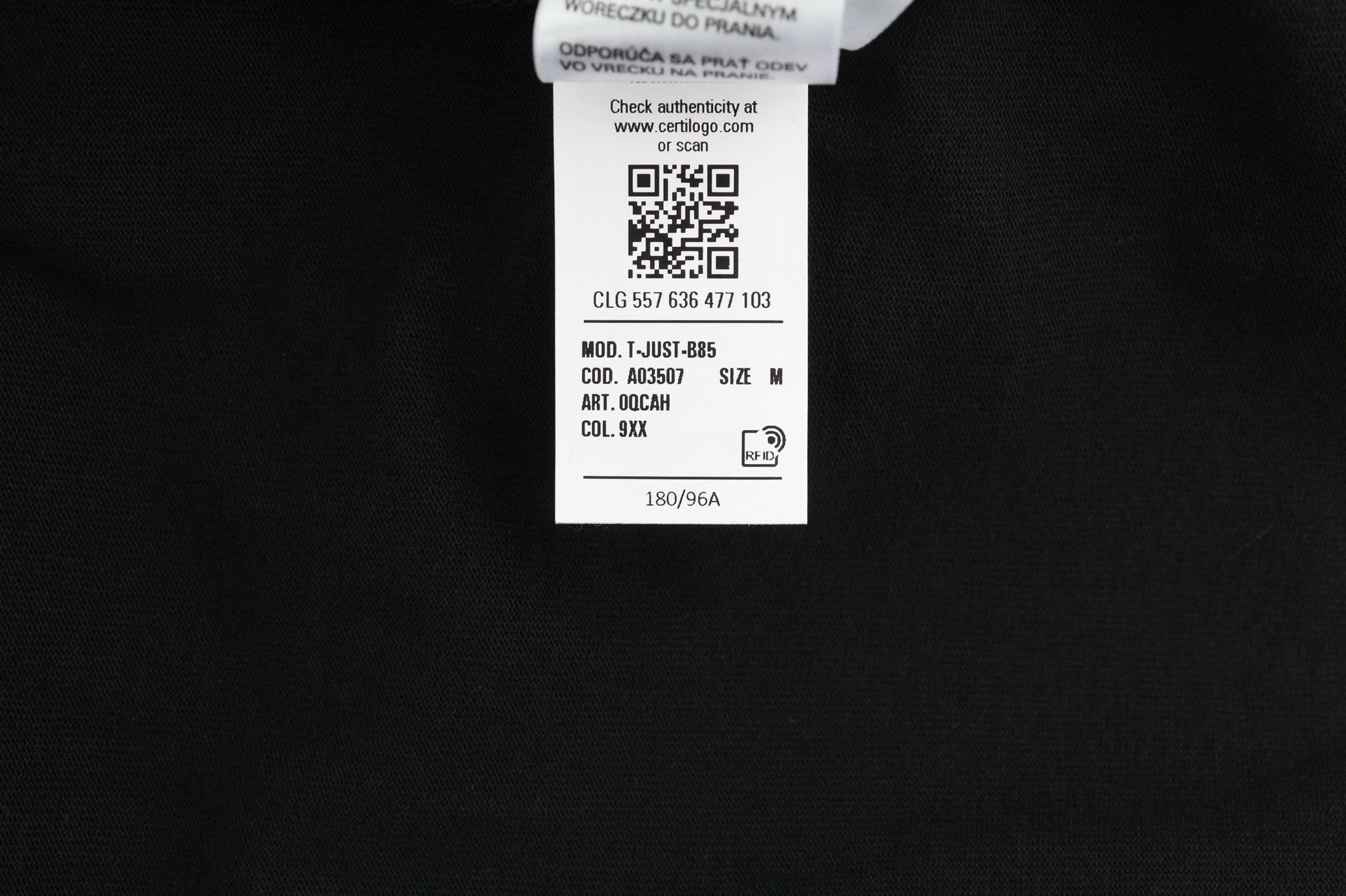 Diesel T-JUST-B85 M Black Short Sleeve Tricot Logo 40328 Size US M / EU 48-50 / 2 - 9 Thumbnail
