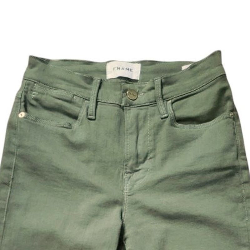 Frame Frame Green Jean Pants | Size 25 Size 26" / US 2 / IT 38 - 3 Thumbnail