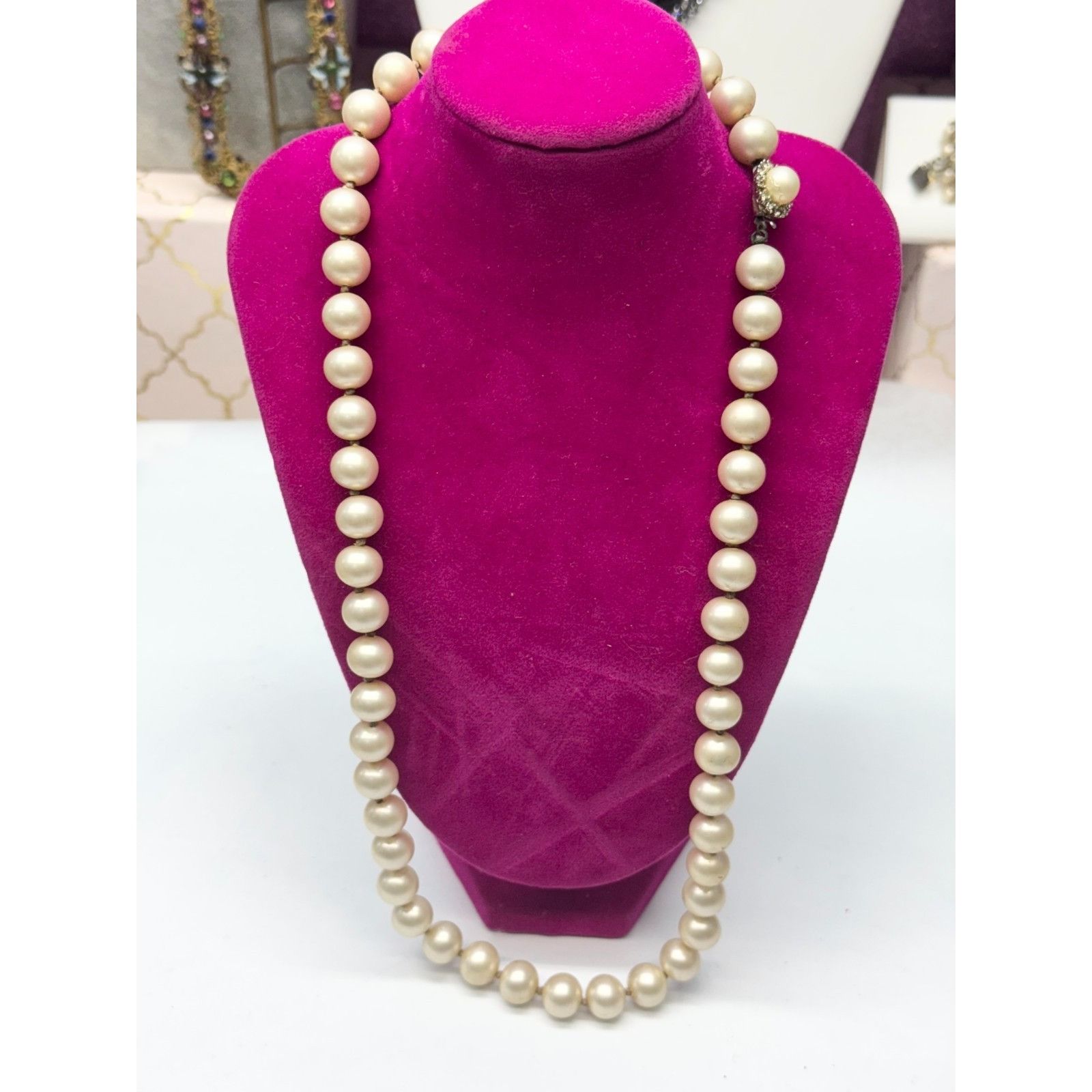 Vintage Vintage faux pearl beaded necklace Size ONE SIZE - 5 Thumbnail