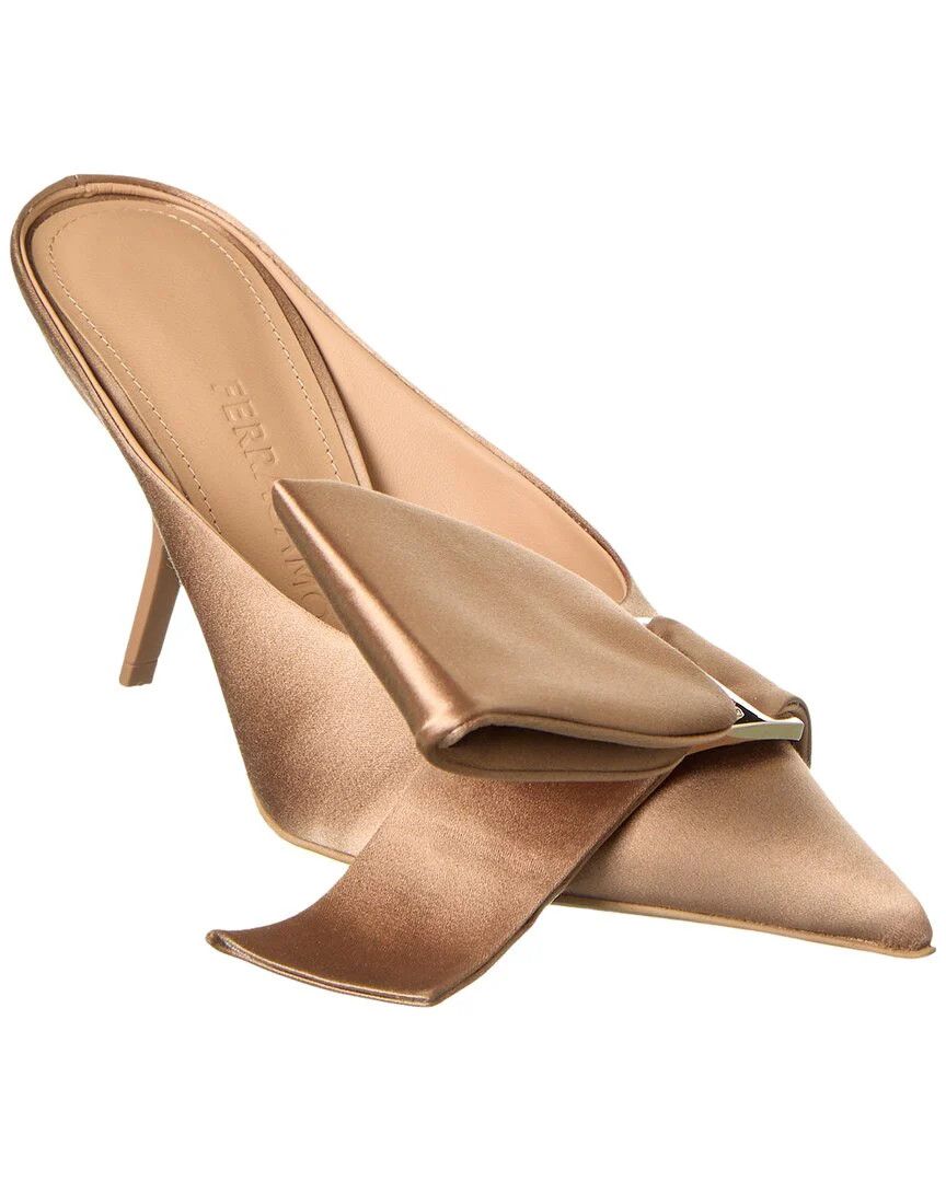 Salvatore Ferragamo o1y0426 Mules in Sand Size US 6.5 / IT 36.5 - 2 Thumbnail