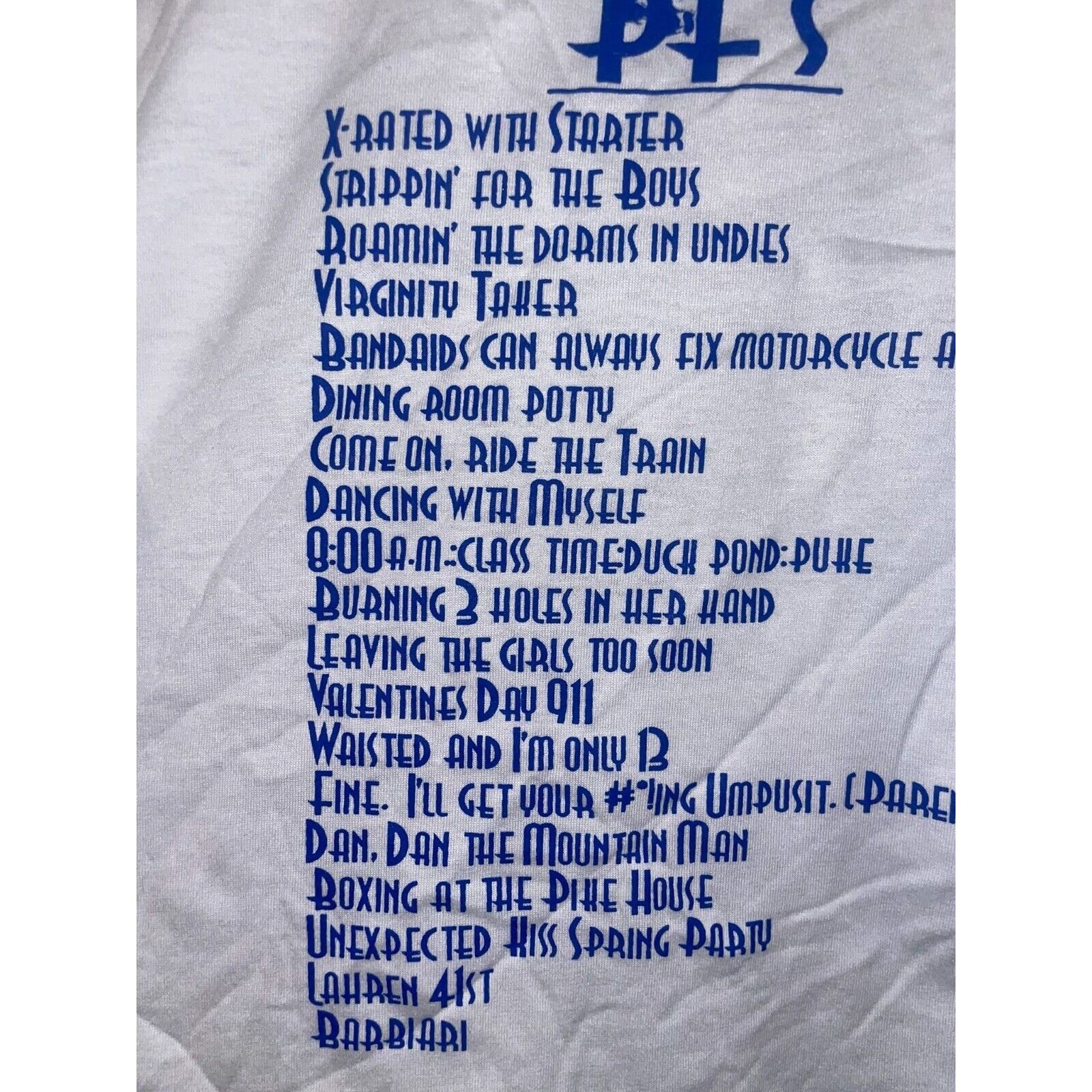 Jerzees Vintage College Shirt 914 PFG Virginity Taker Sexual Tee M Size US M / EU 48-50 / 2 - 8 Thumbnail