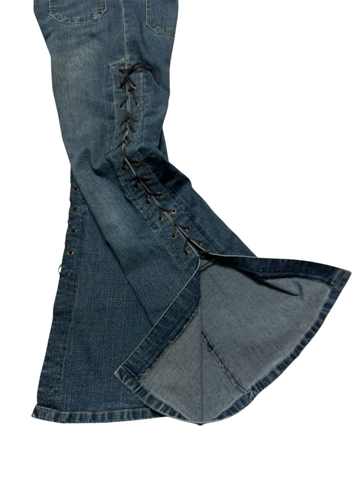 Tornado Mart BELL BOTTOM TORNADO MART STYLE LACE-UP 90s BUSHPANTS BOOTCUT Size US 29 - 11 Thumbnail