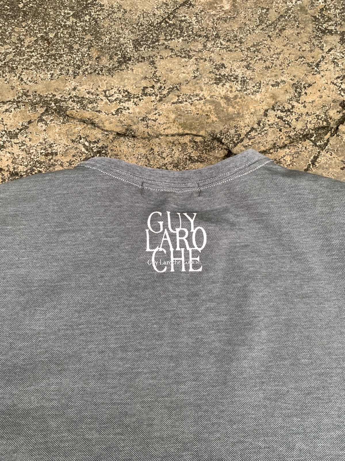 Guy Laroche Guy Laroche Paris Activewear Grey Big Logo Graphic Tee Size US L / EU 52-54 / 3 - 2 Thumbnail