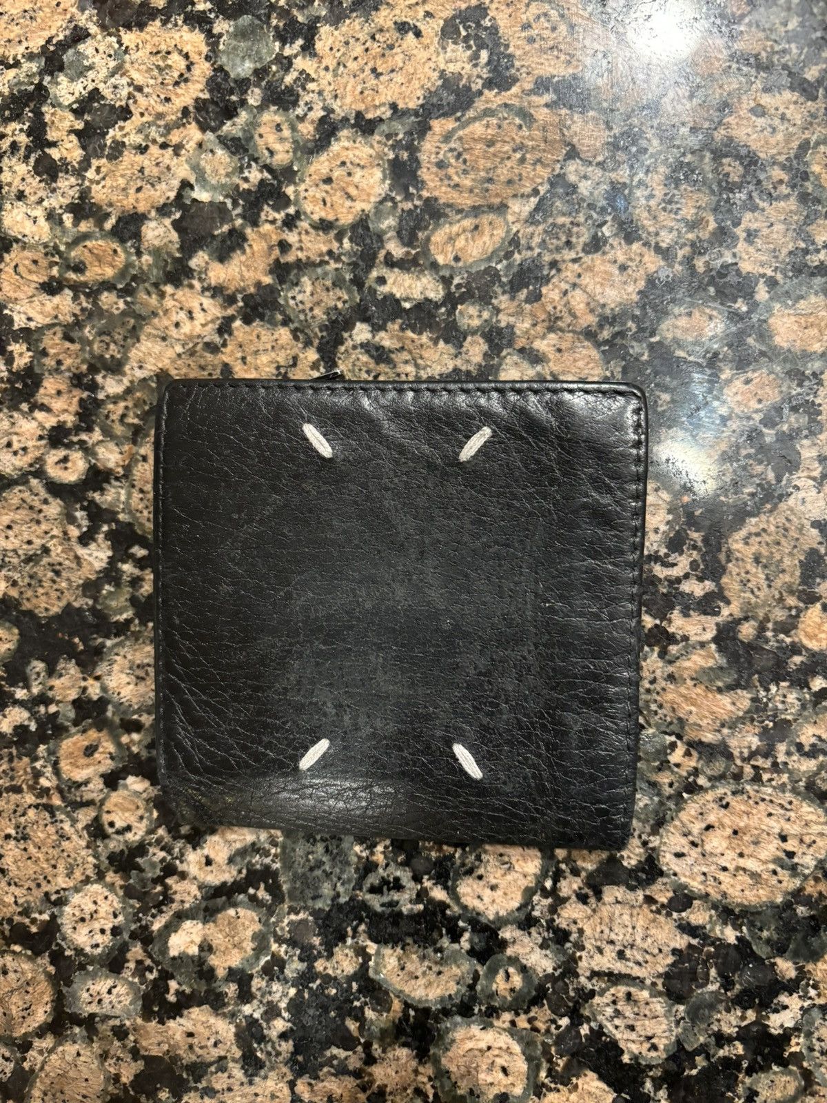 Pre-owned Maison Margiela Black Cardholder Wallet