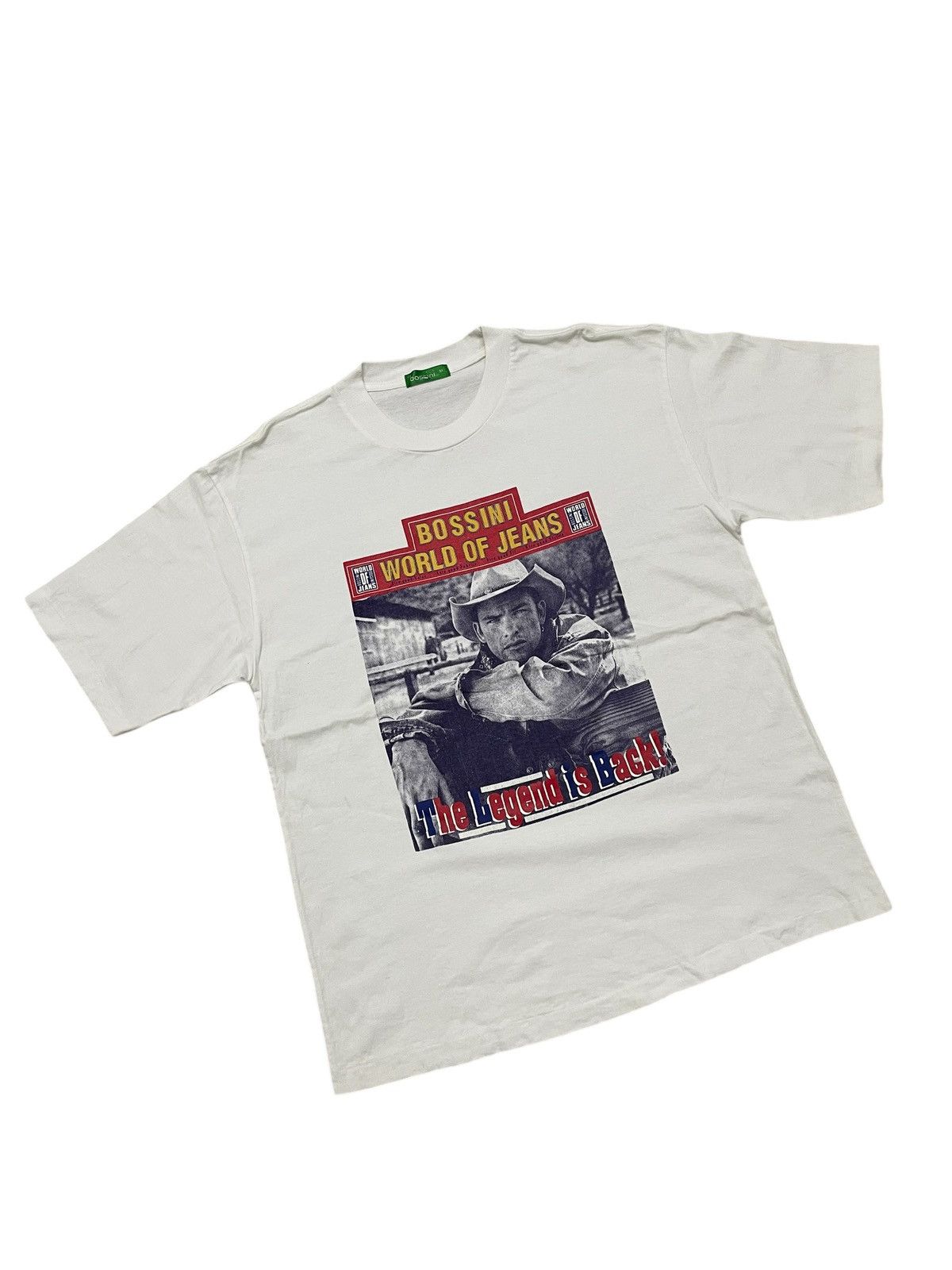 Vintage Vintage 90s Bossini World Of Jeans Photo Tees T-shirt Size US L / EU 52-54 / 3 - 6 Thumbnail