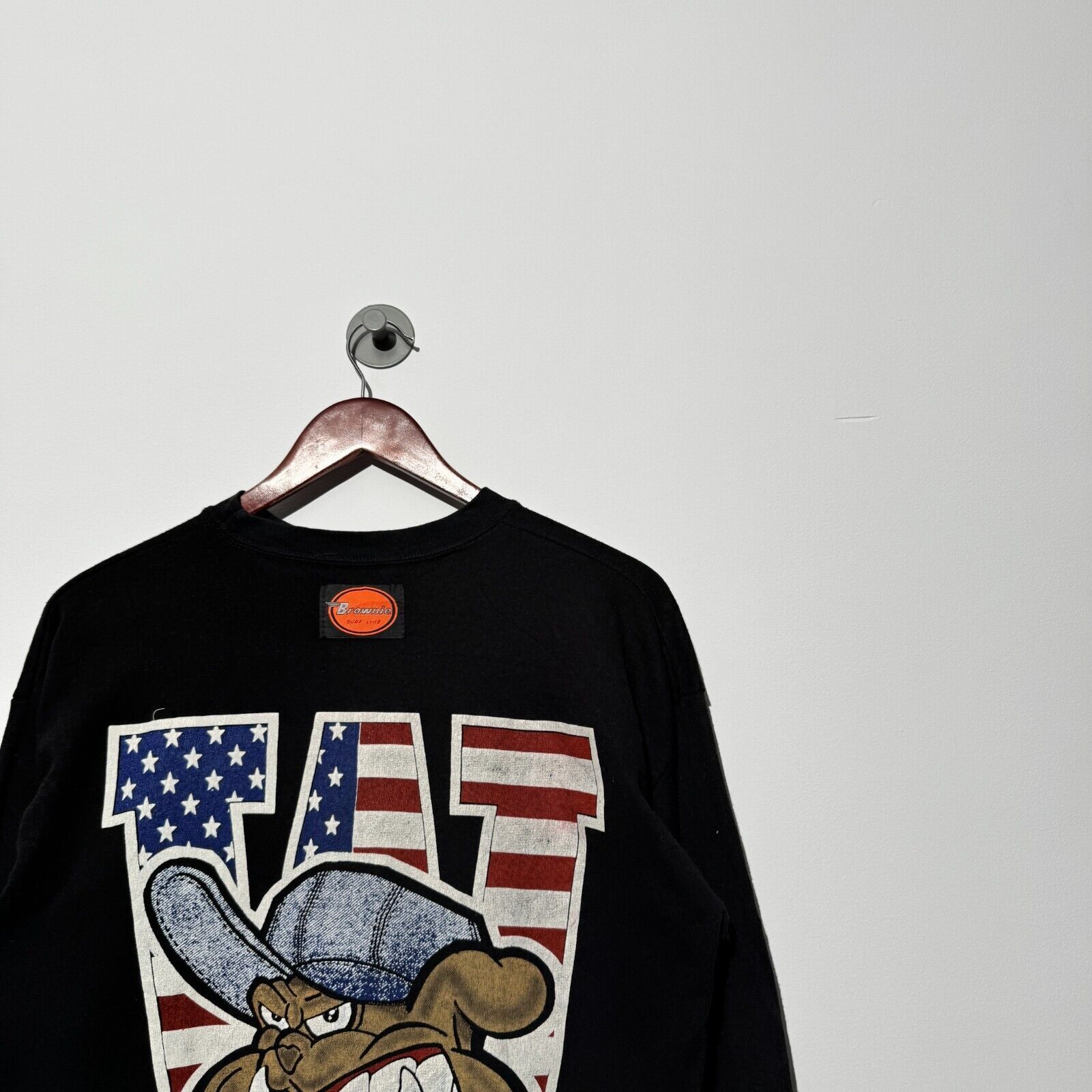 Vintage Vintage Unisex Black Cotton Crewneck Size M Regular Fit Size US M / EU 48-50 / 2 - 2 Thumbnail