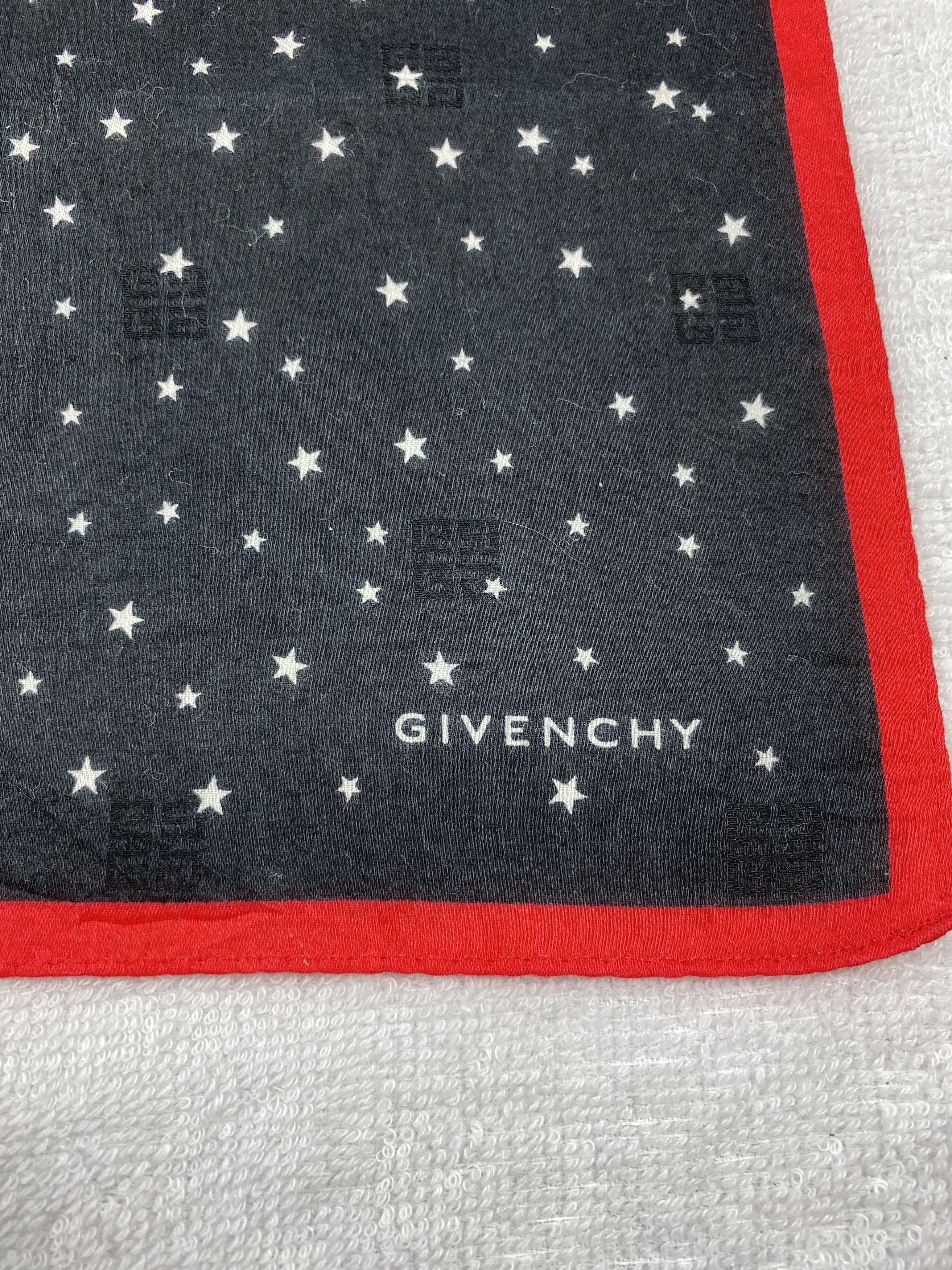 Vintage Givenchy Monogram Handkerchief / Bandana / Neckerchief Size ONE SIZE - 5 Thumbnail