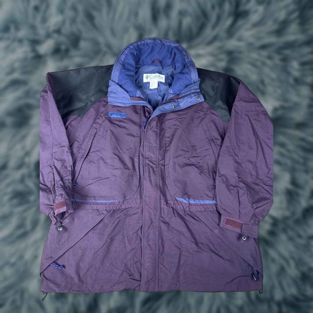 Vintage VINTAGE Columbia Sportswear Parka Jacket Mens XL Blue Maroon Coat 90s coat jacket Size US XL / EU 56 / 4 - 1 Thumbnail