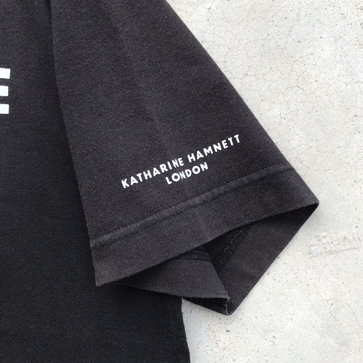 Katharine Hamnett London Vintage 90's Katharine Hamnett London Faded T-Shirt Size US M / EU 48-50 / 2 - 5 Thumbnail