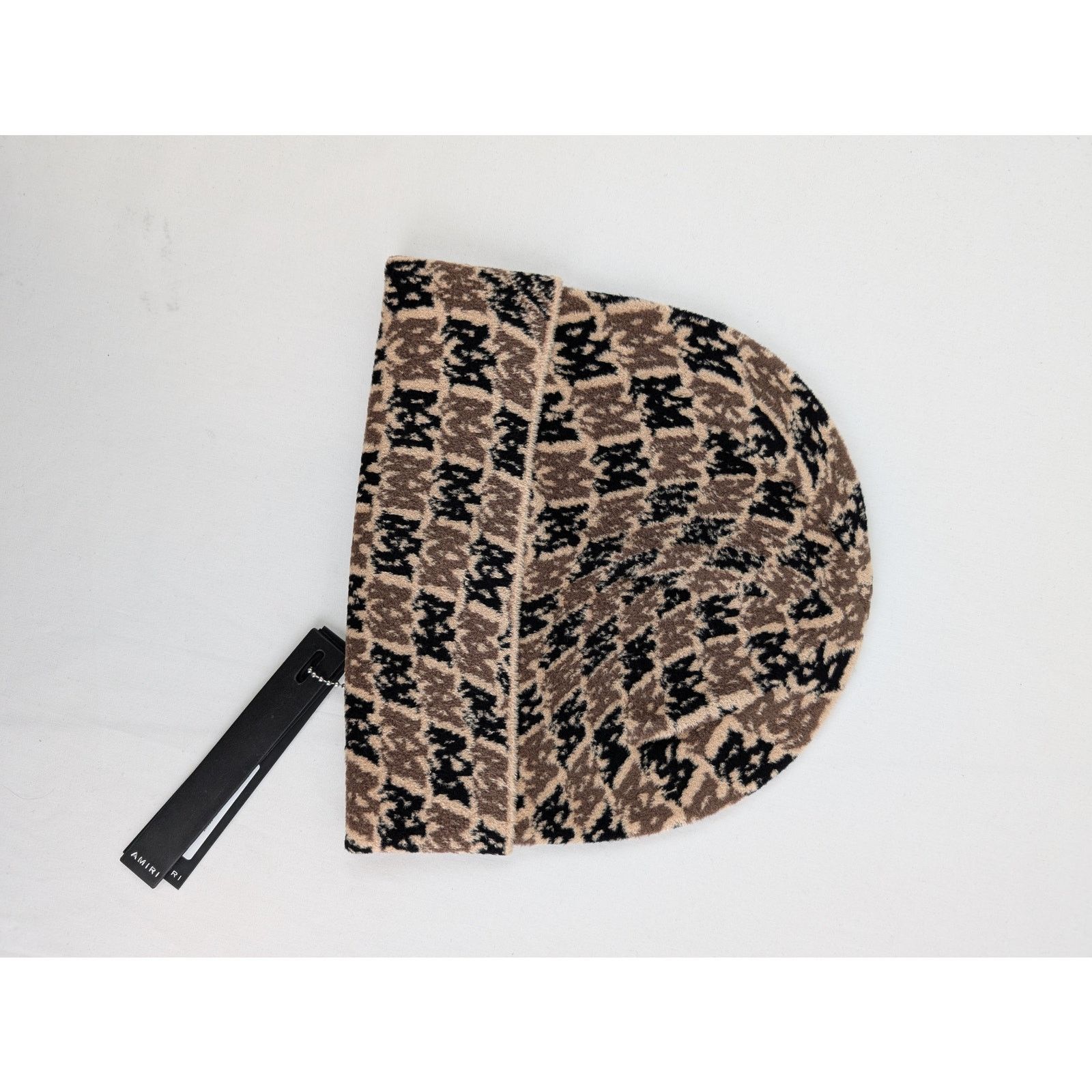 Amiri o1rshd1 Q:4 / Size: OS / MA Swirl Beanie Cap / Hat in Camel Size ONE SIZE - 5 Thumbnail