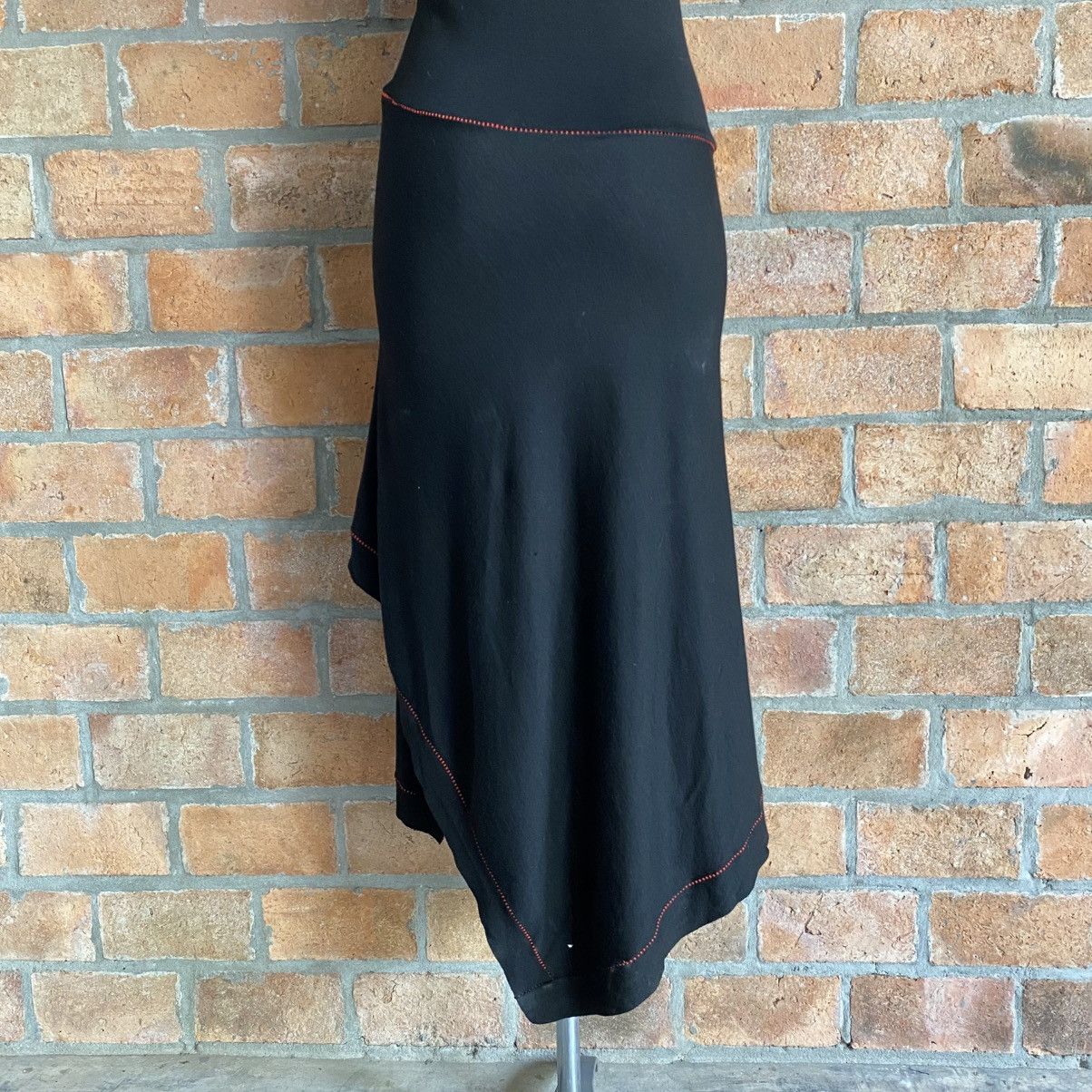 Issey Miyake ISSEY MIYAKE Black Asymmetrical Stitch Dress Size XS / US 0-2 / IT 36-38 - 13 Thumbnail
