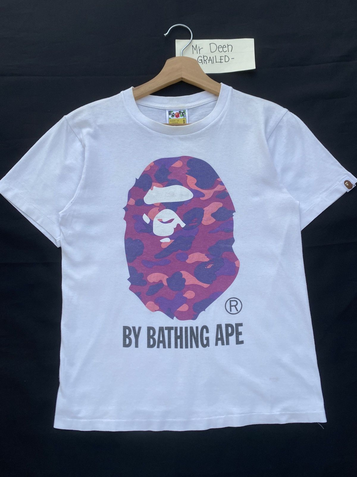 Bape Rare BAPE Ape Head Purple Camo Tshirt Size US S / EU 44-46 / 1 - 1 Thumbnail