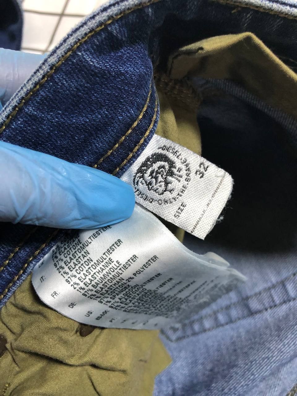 Diesel Diesel Industry Safado Slim Straight Acid Wash Denim Jeans Size US 32 / EU 48 - 16 Thumbnail