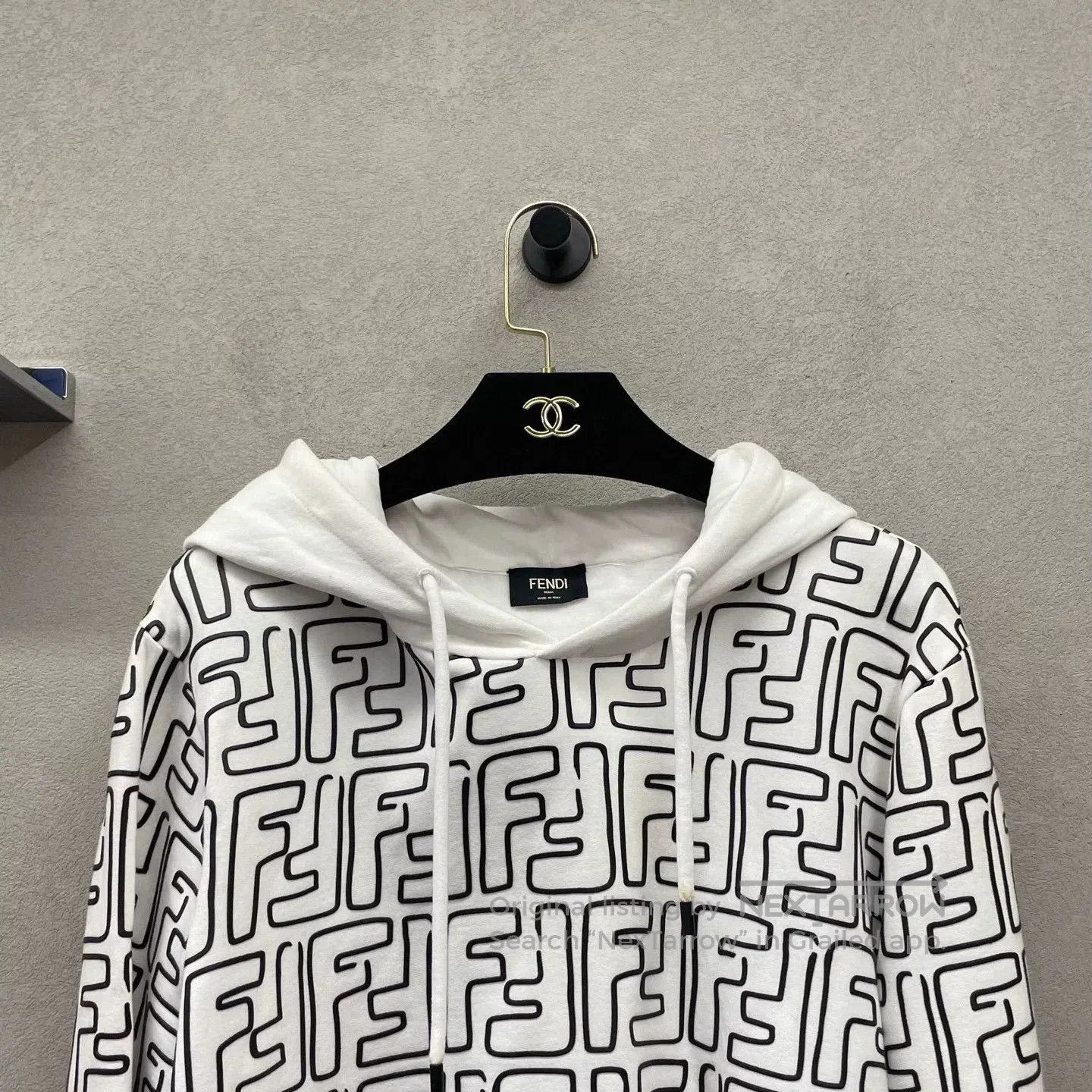 Fendi Fendi Double F Logo White Hoodie. Size US S / EU 44-46 / 1 - 4 Thumbnail