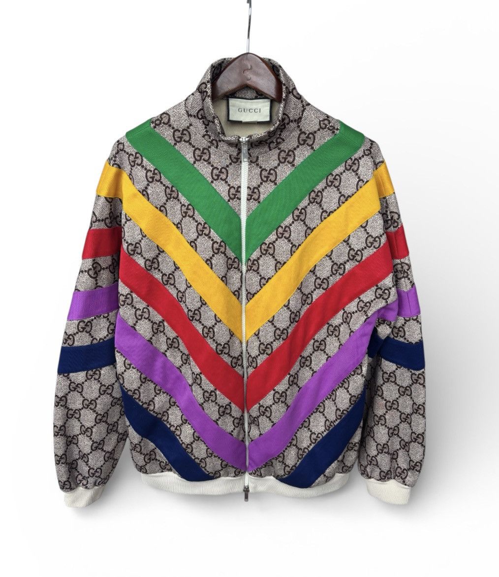 Gucci Gucci GG Supreme Monogram Track Jacket Size US M / EU 48-50 / 2 - 1 Thumbnail