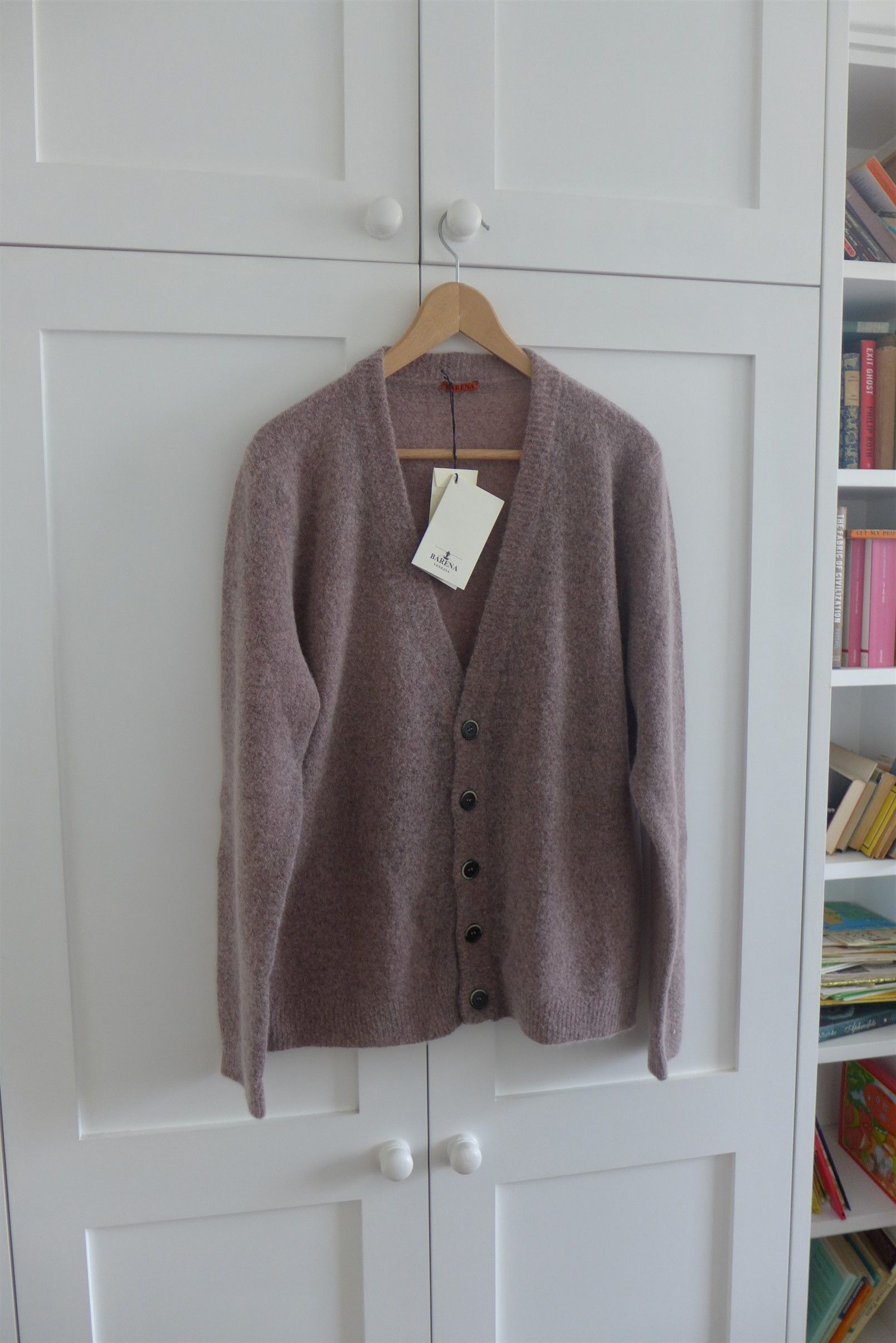 Barena Barena Simo Fade Cardigan - Dusty Pink Mohair Size US XL / EU 56 / 4 - 6 Thumbnail