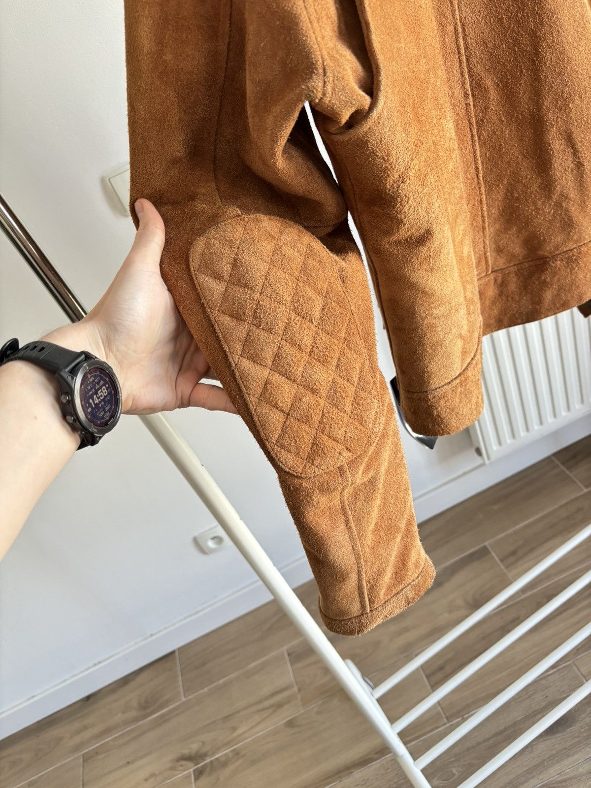 Genuine Leather Vintage Tan Suede Leather Biker Jacket New With Tags Size US M / EU 48-50 / 2 - 9 Thumbnail