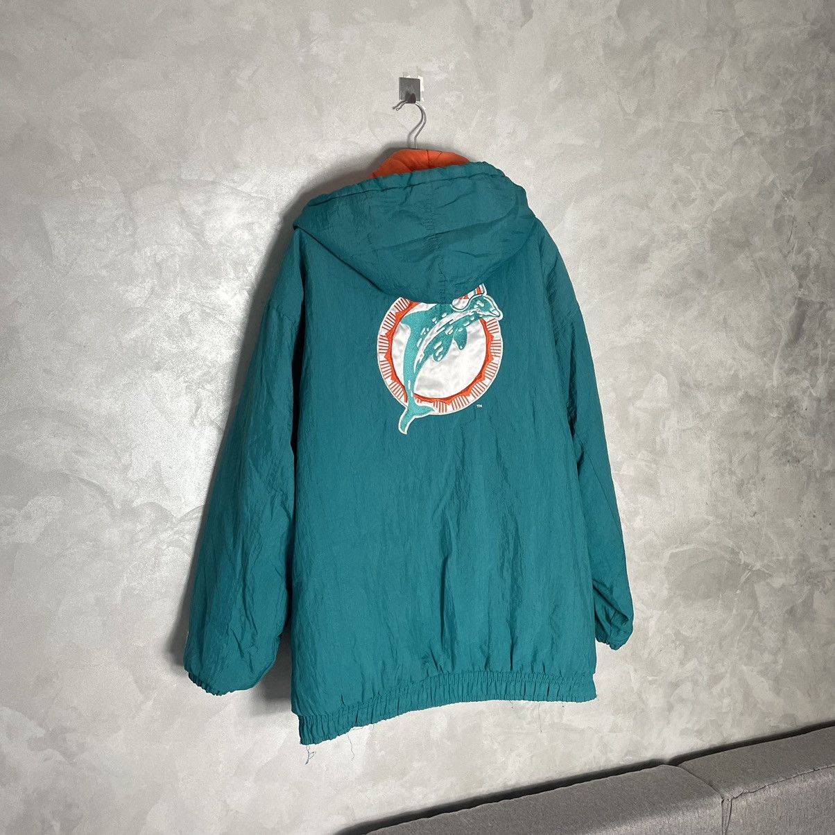 NFL × Starter × Vintage Vintage 90’s Starter Miami Dolphins Big Logo Jacket Size US L / EU 52-54 / 3 - 1 Thumbnail