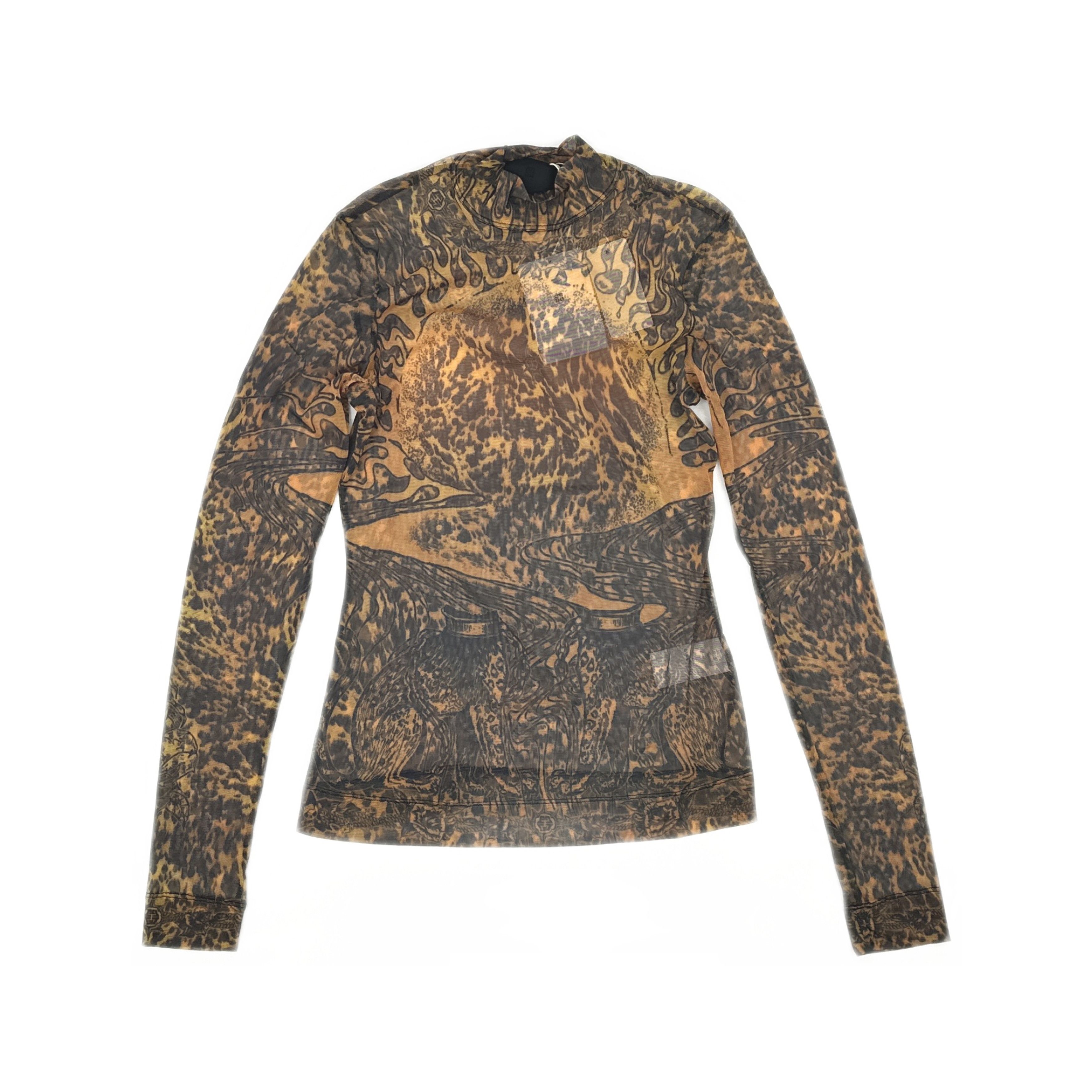 Givenchy Givenchy Flame Print Long Sleeve T-Shirt Size S Size S / US 4 / IT 40 - 1 Thumbnail