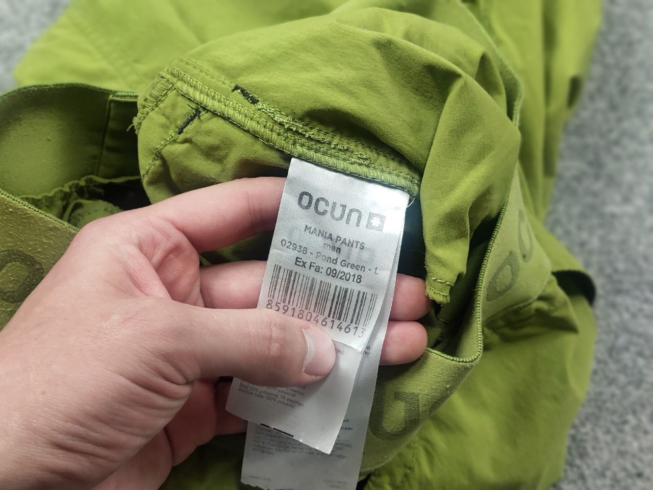 Vintage Ocun Mania Pond Green Hiking Pants Climbing Lightweight Size US 32 / EU 48 - 18 Thumbnail
